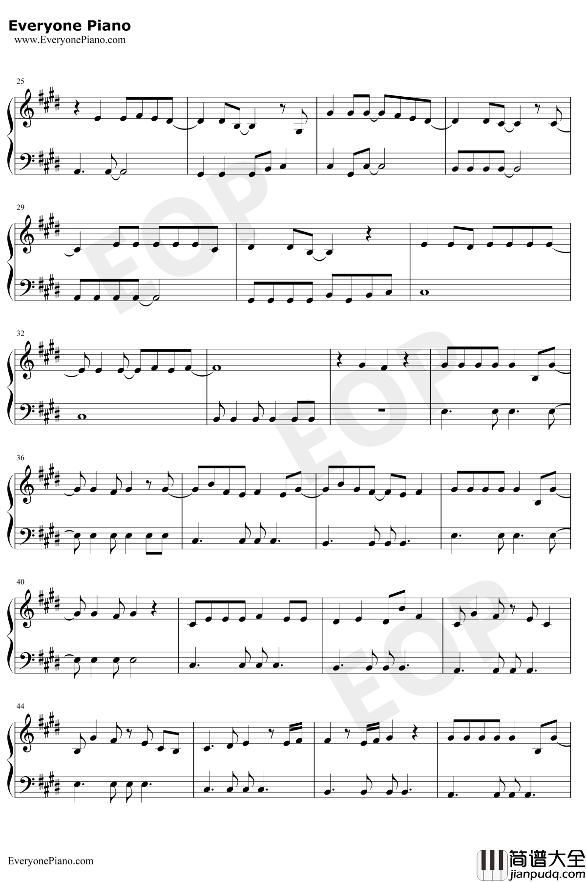 ガラスを割れ钢琴谱_欅坂46