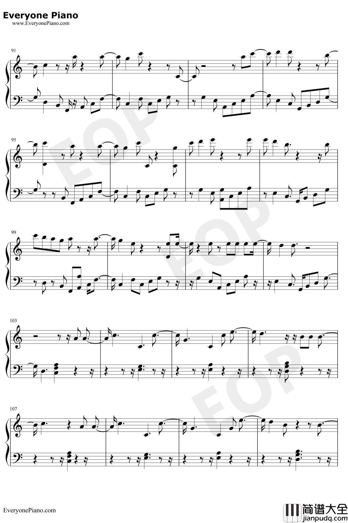 Too_Much_To_Ask钢琴谱_Niall_Horan