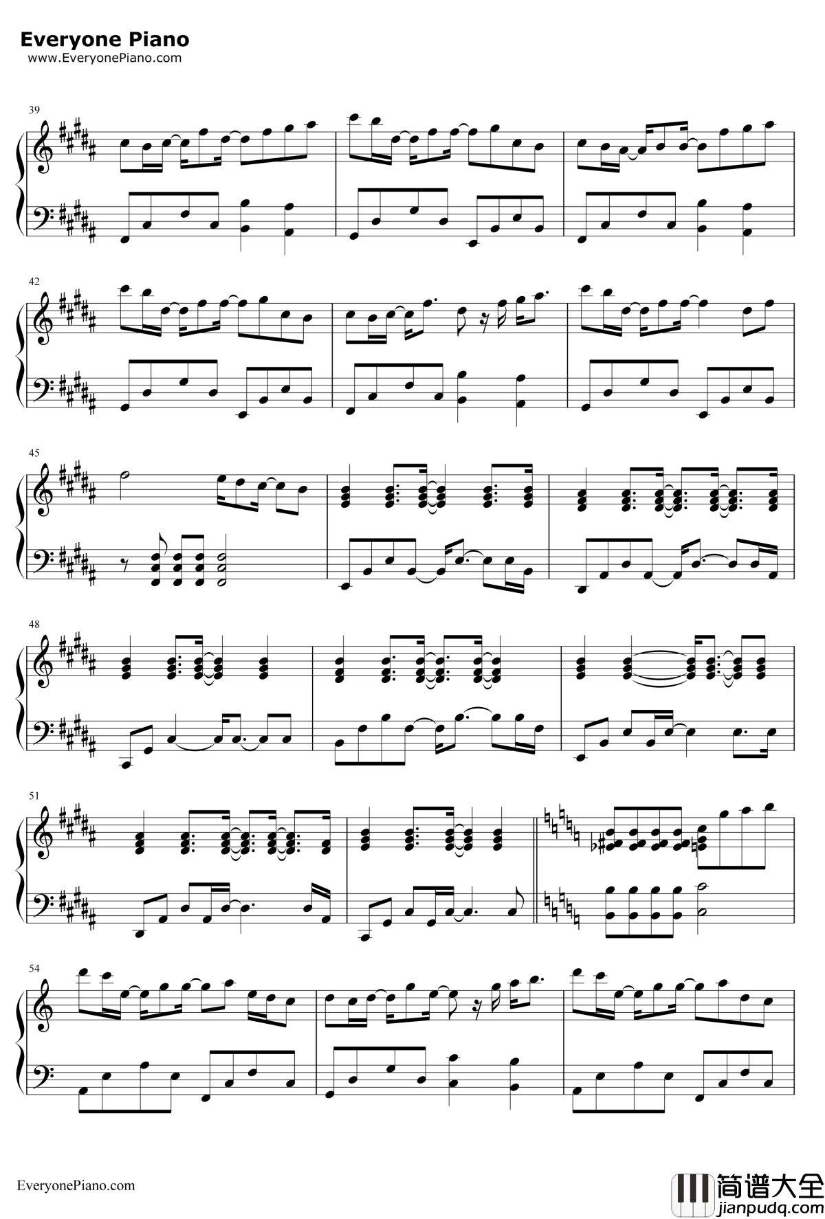 追光者钢琴谱_岑宁儿_夏至未至插曲