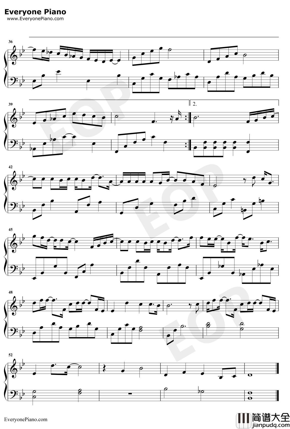 年少有为钢琴谱_李荣浩_华丽独奏版_唱出了年少时的遗憾好扎心