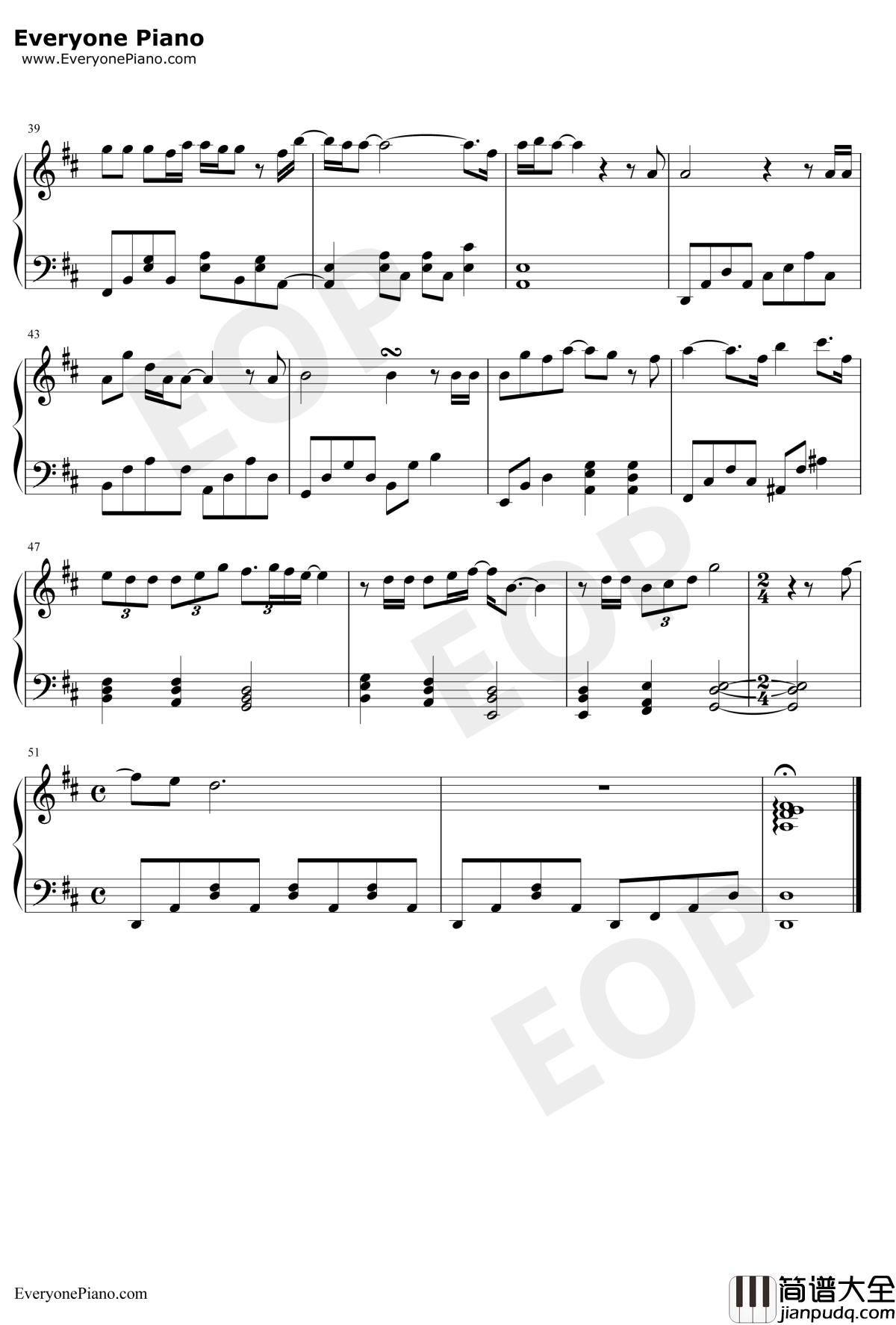 It's_You钢琴谱_郑世云