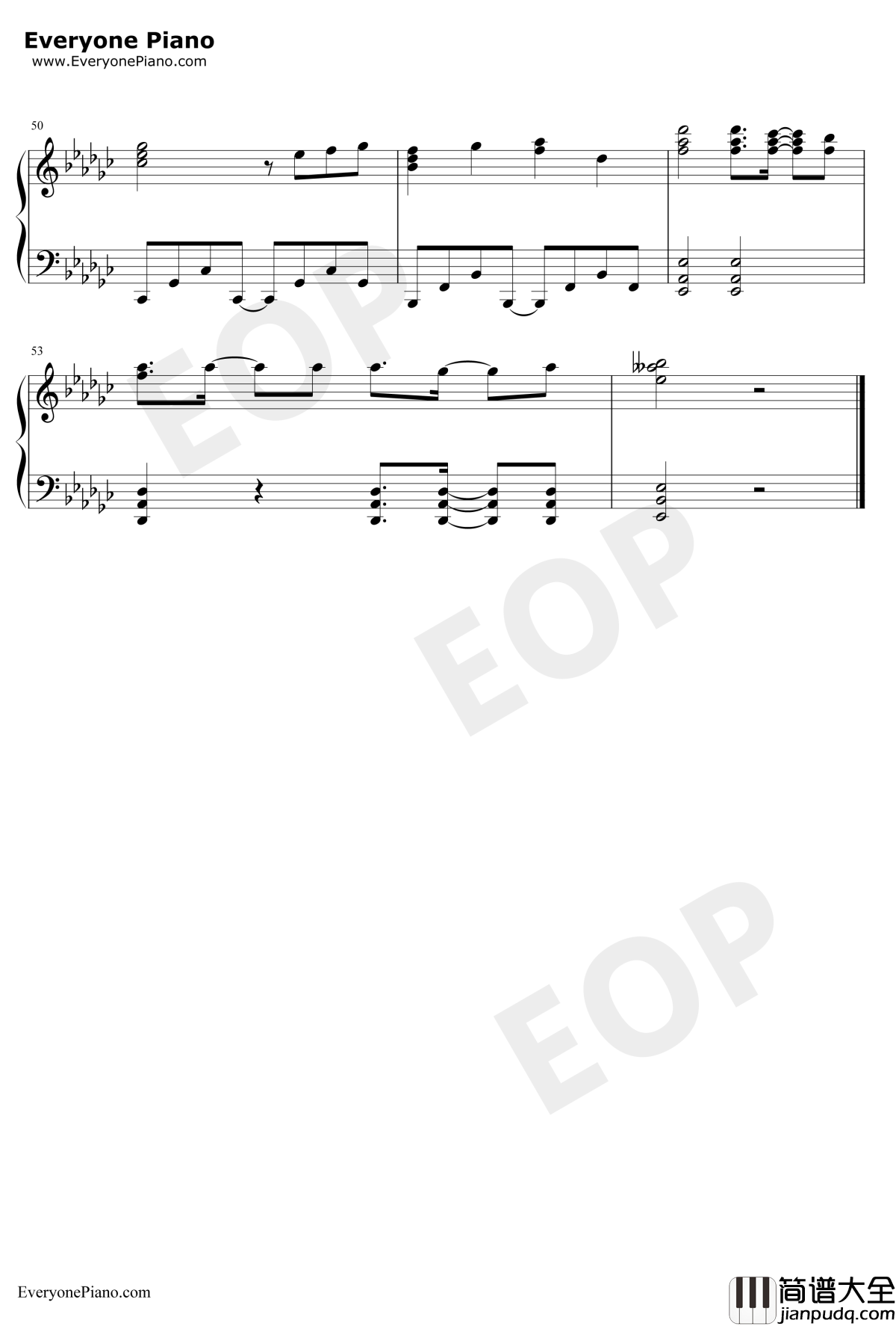 DEAREST_DROP钢琴谱_田所梓