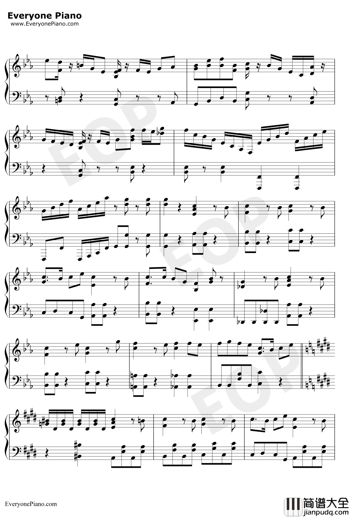 インビジブル钢琴谱_GUMI&镜音リン