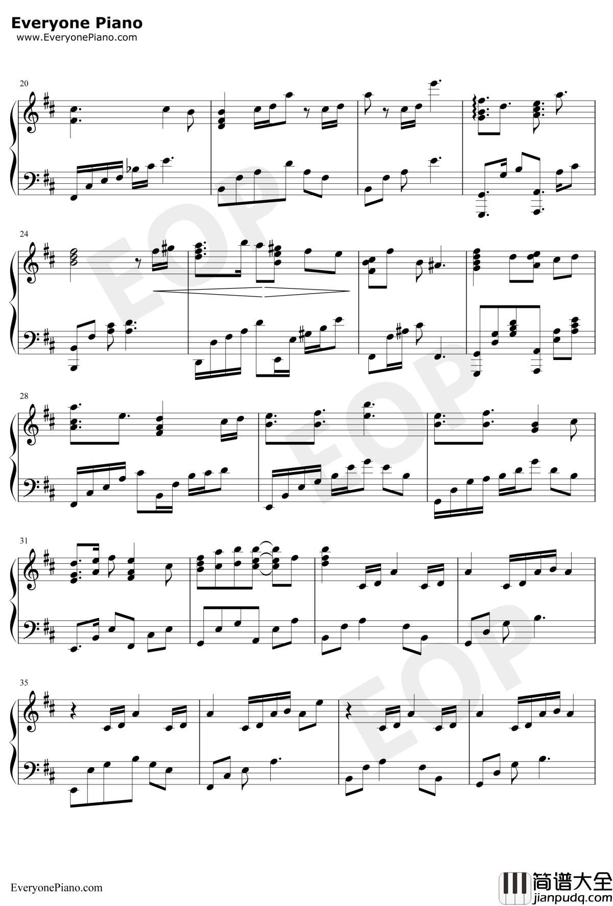 曖昧ナ希望氷雨钢琴谱_冈部启一_尼尔机械纪元OST