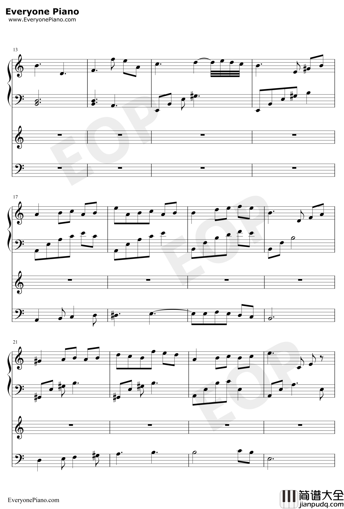 隐没的天使钢琴谱_石进_夜的钢琴曲IV