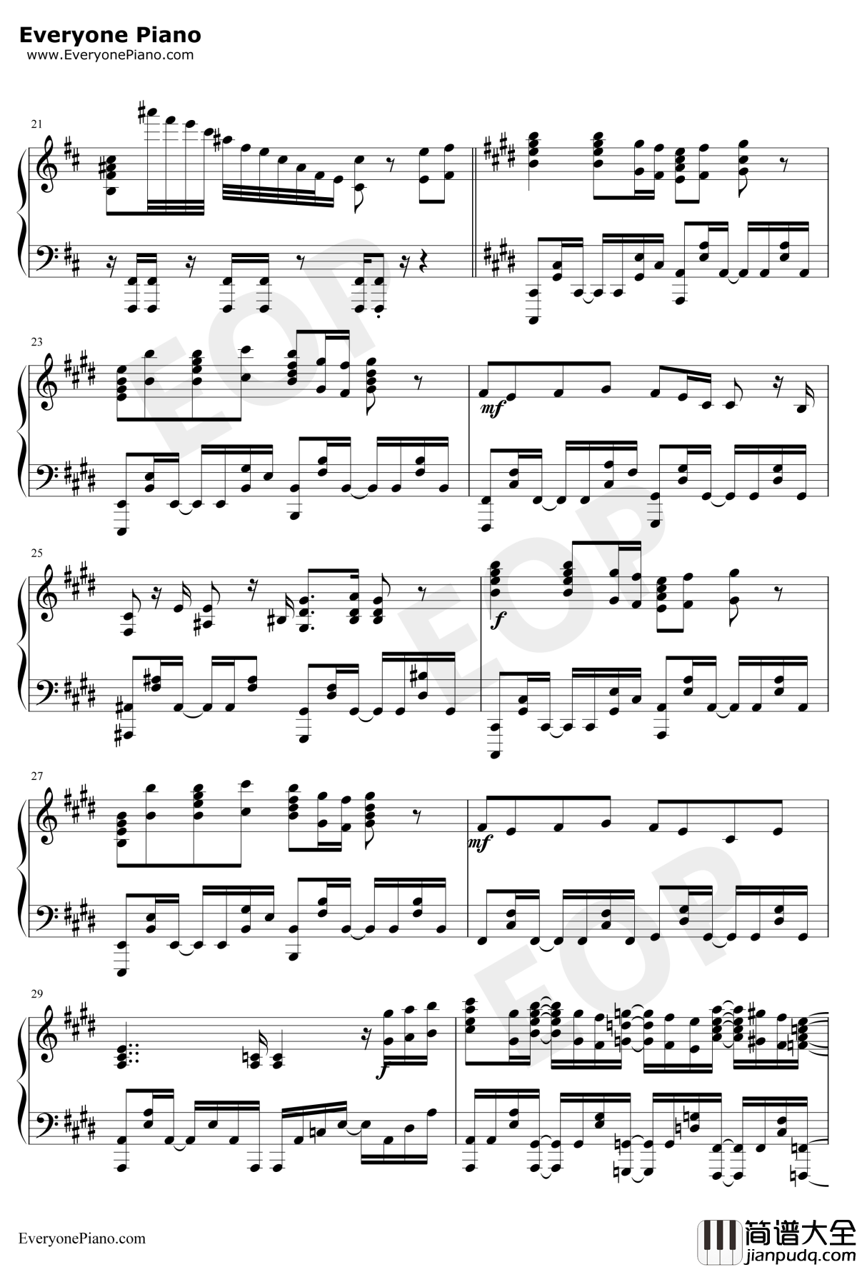 Vital钢琴谱_远藤正明_杀戮的天使OP