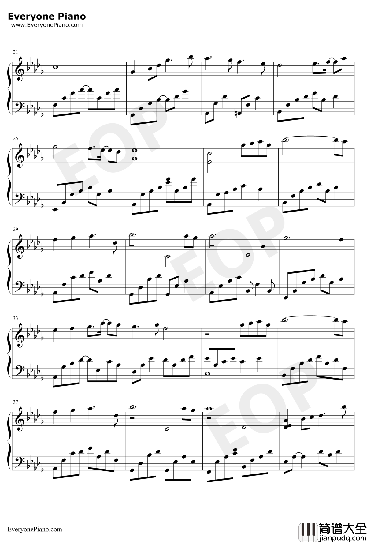 Pastel_Reflections钢琴谱_Kevin_Kern_浮光掠影