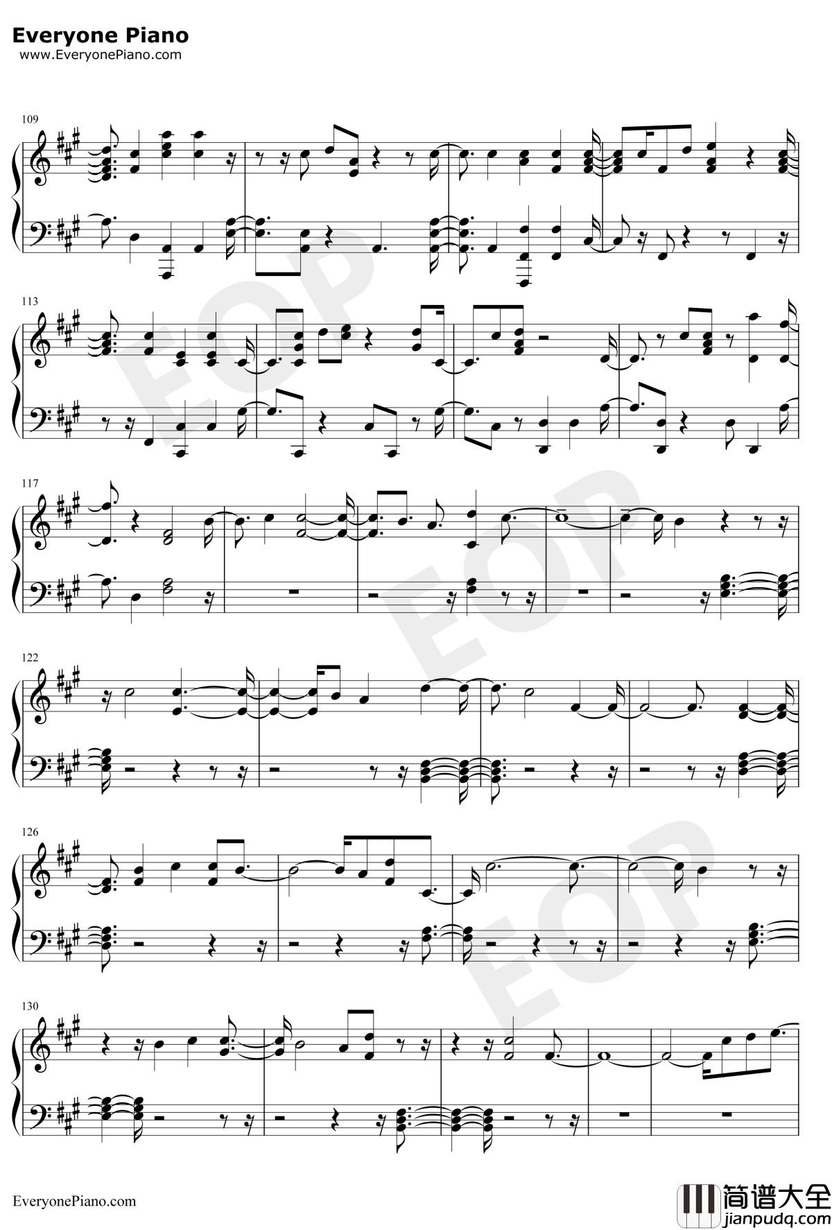 I'm_Still_Here钢琴谱_Sia