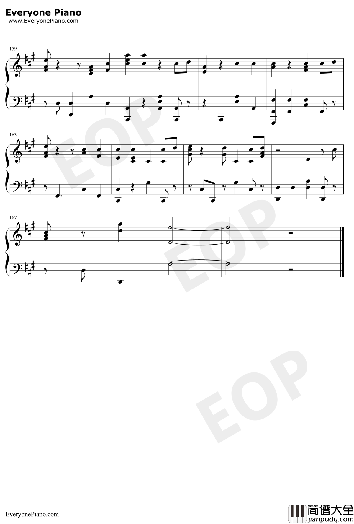 I'm_Still_Here钢琴谱_Sia