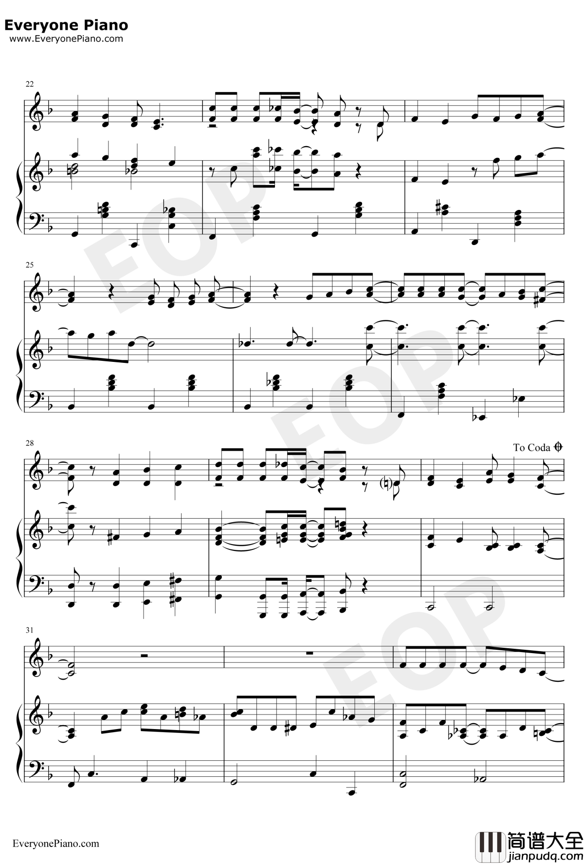 Thank_You_For_The_Music钢琴谱_ABBA