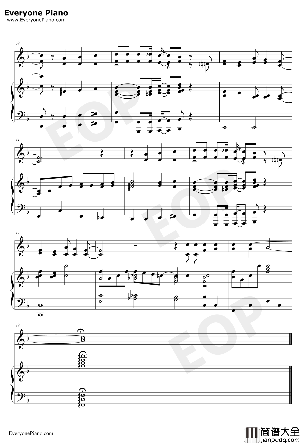 Thank_You_For_The_Music钢琴谱_ABBA