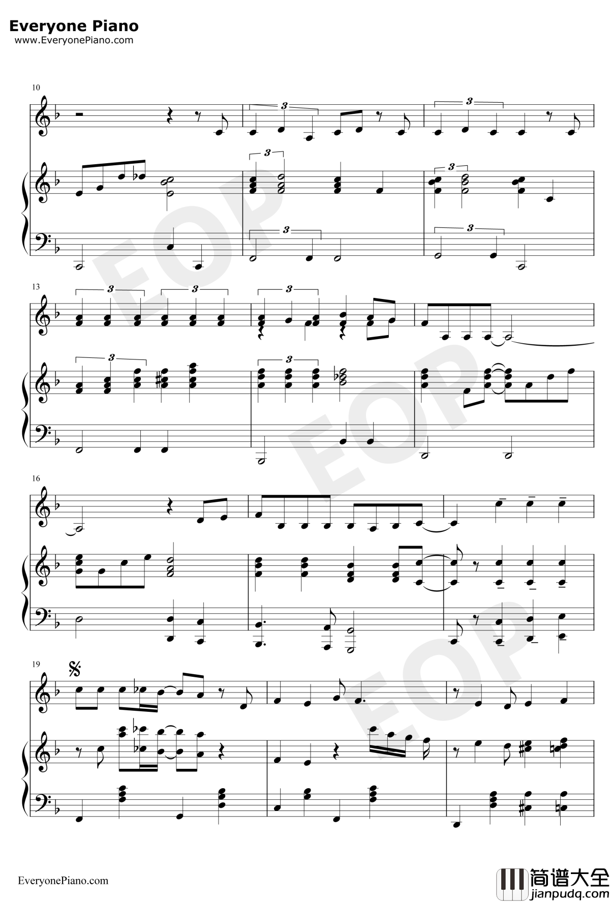 Thank_You_For_The_Music钢琴谱_ABBA