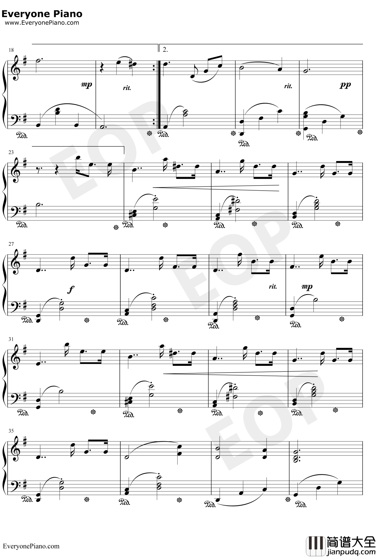 水面のワルツ钢琴谱_西村由纪江