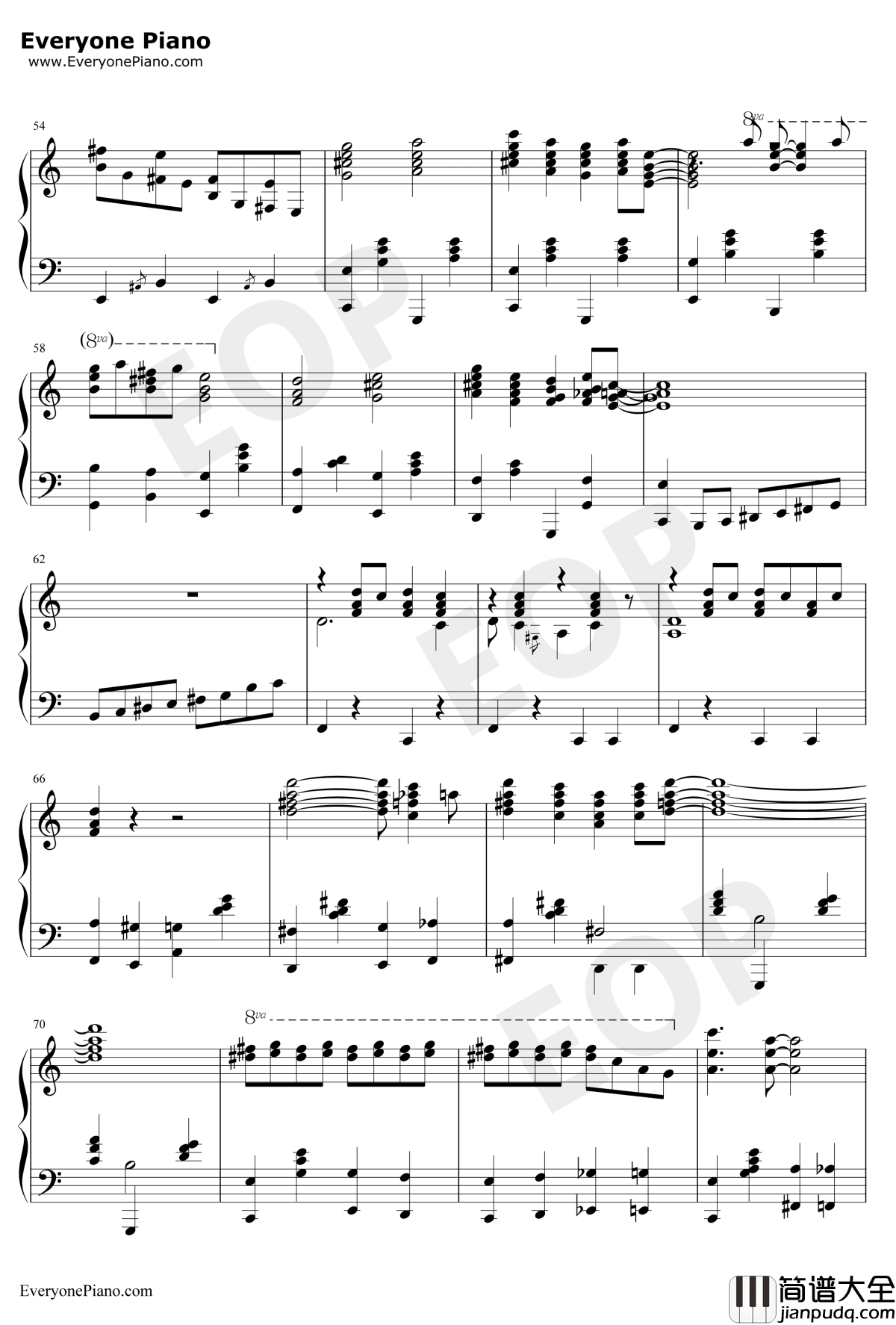 Chinatown_My_Chinatown钢琴谱_Jean_Schwartz