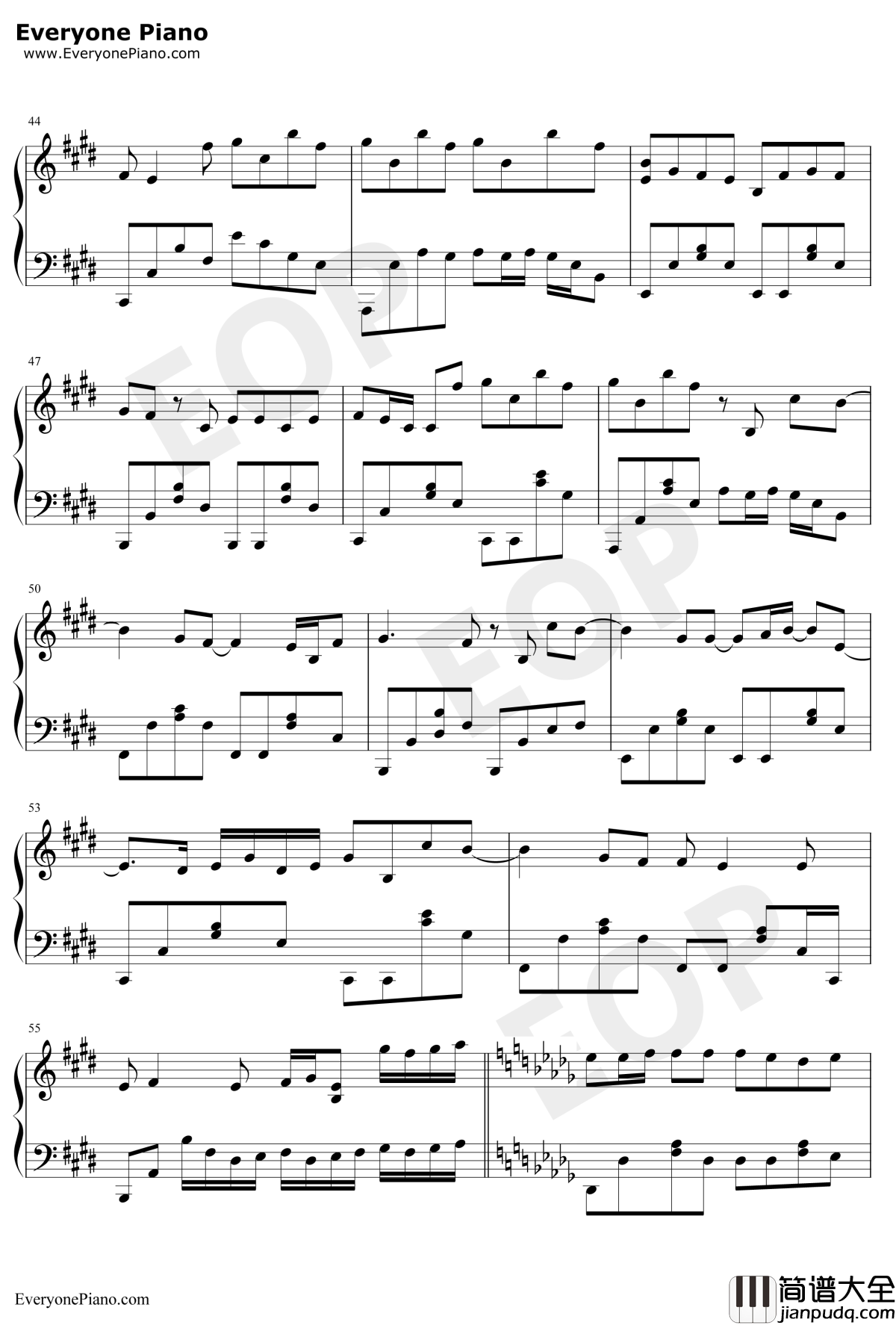 意外钢琴谱_薛之谦_明知这是一场意外你要不要来