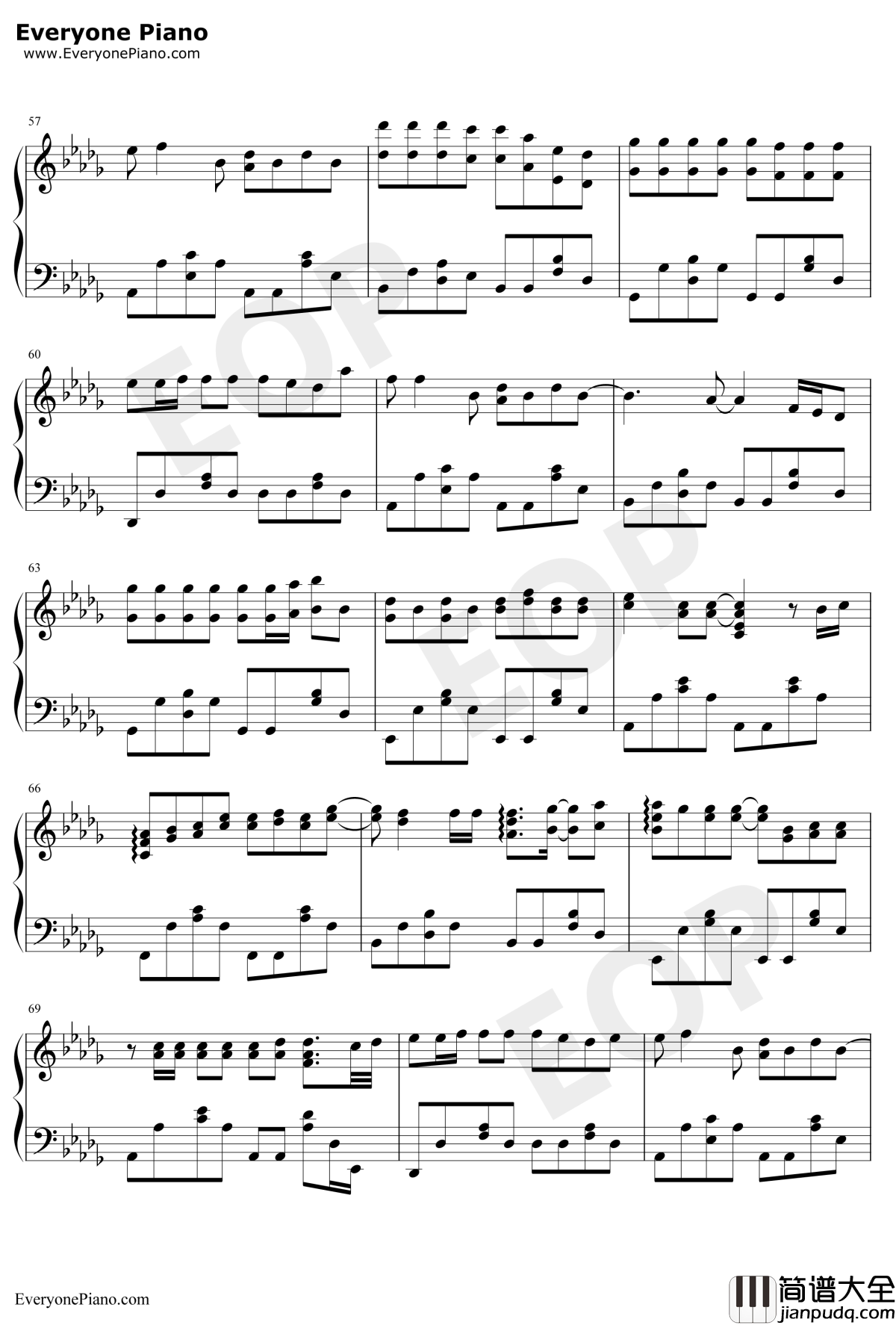 意外钢琴谱_薛之谦_明知这是一场意外你要不要来