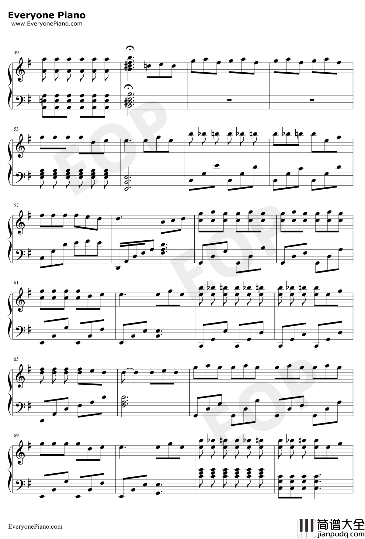 小半钢琴谱_陈粒_华丽版