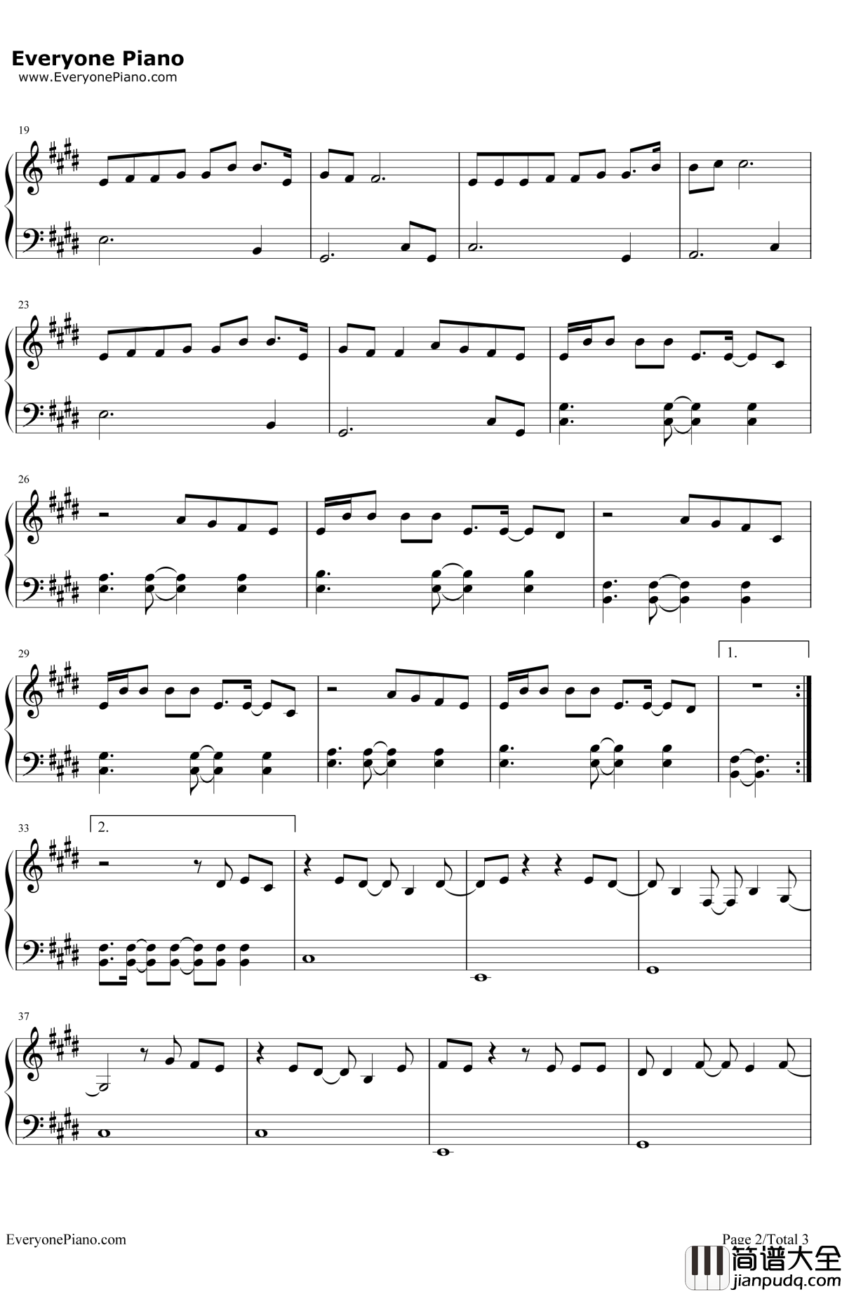 光年之外钢琴谱_G.E.M.邓紫棋__太空旅客_中文主题曲