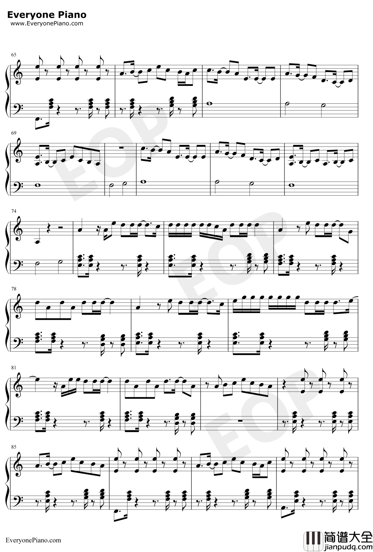 New_Rules钢琴谱_Dua_Lipa