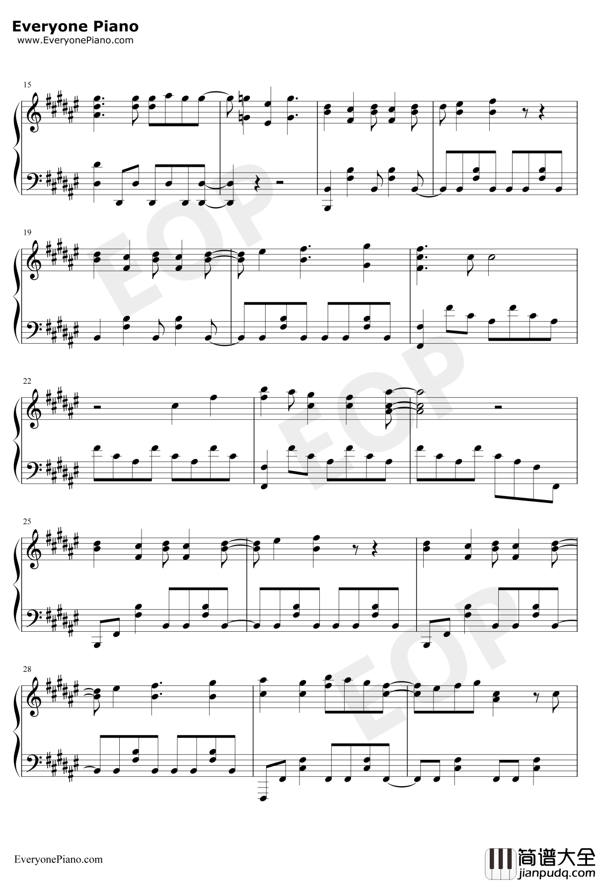 Love_with_You钢琴谱_fripSide