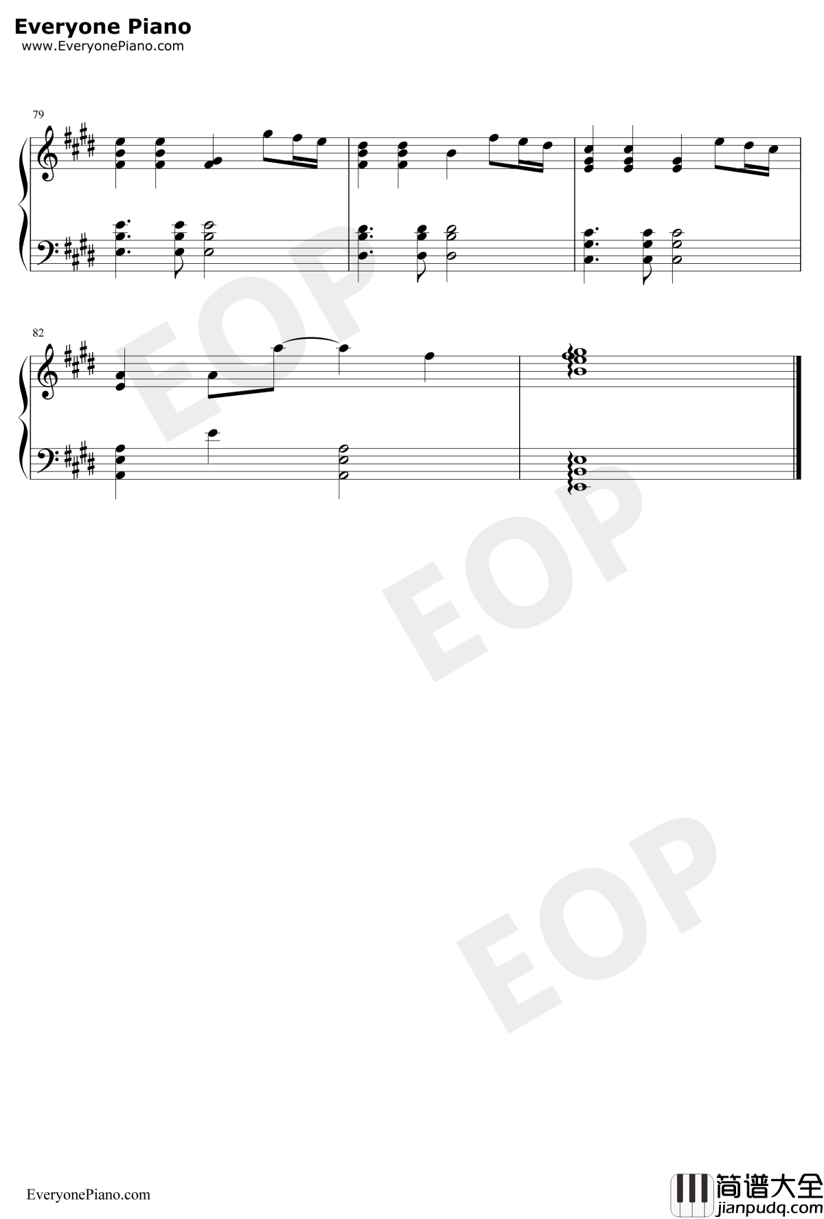 レクイエム钢琴谱_柊奈绪_黄昏乙女×失忆幽灵OST