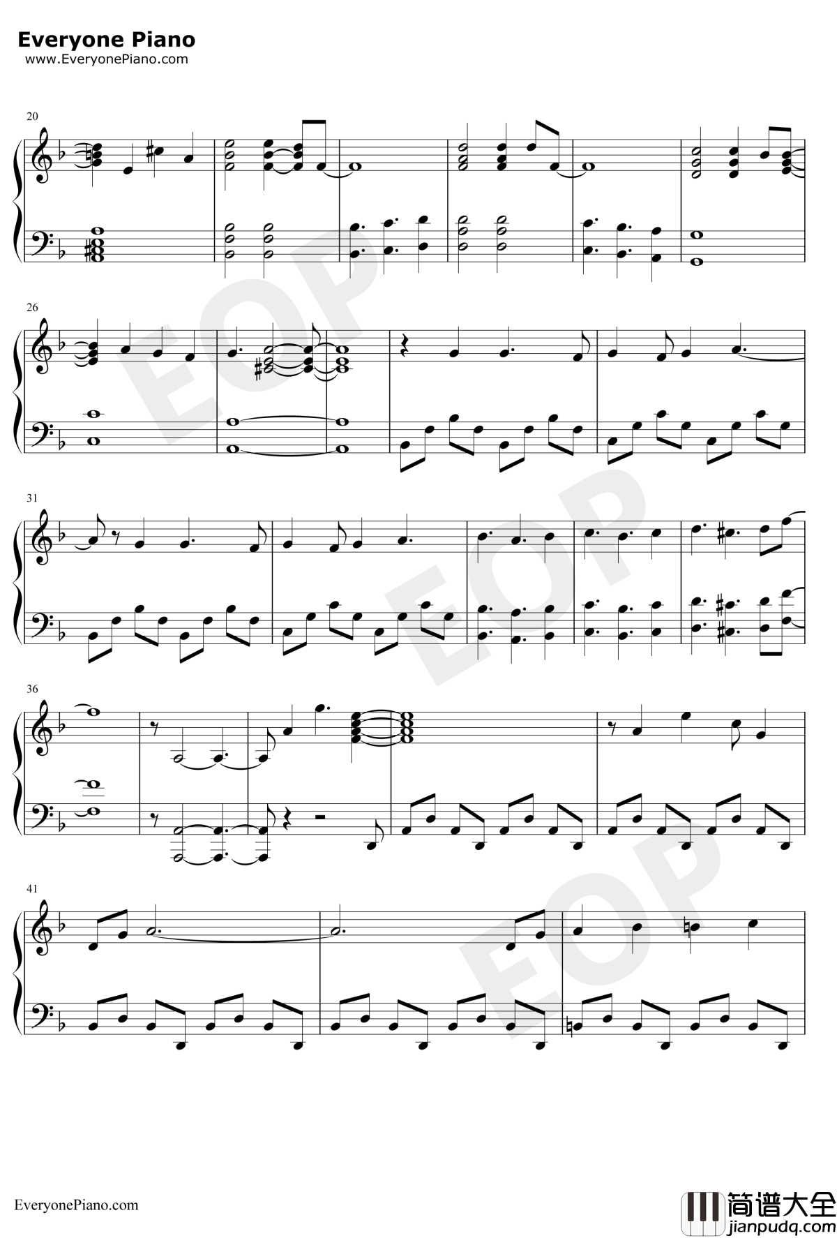 Fighting_Gold钢琴谱_Coda_JOJO的奇妙冒险黄金之风OP