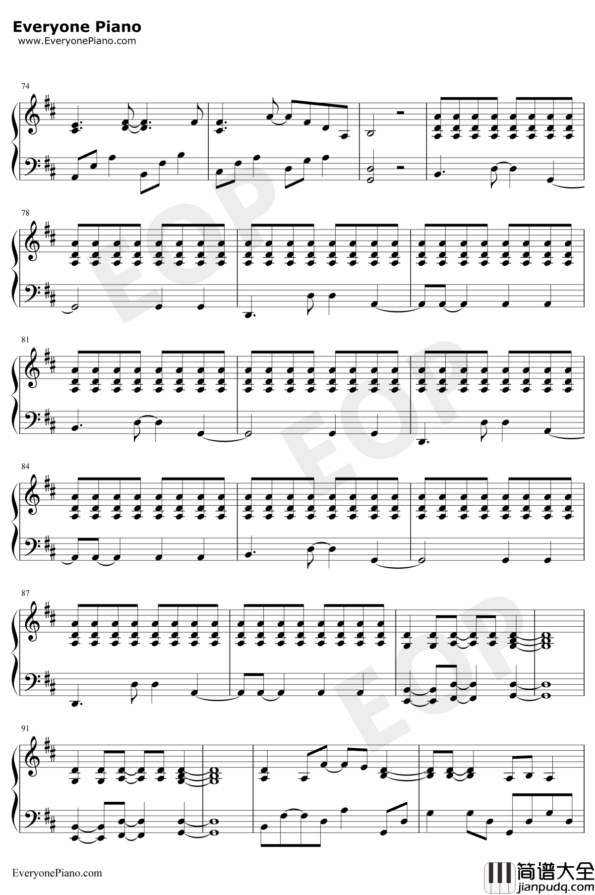 Dying_in_LA钢琴谱_Panic!_at_the_Disco