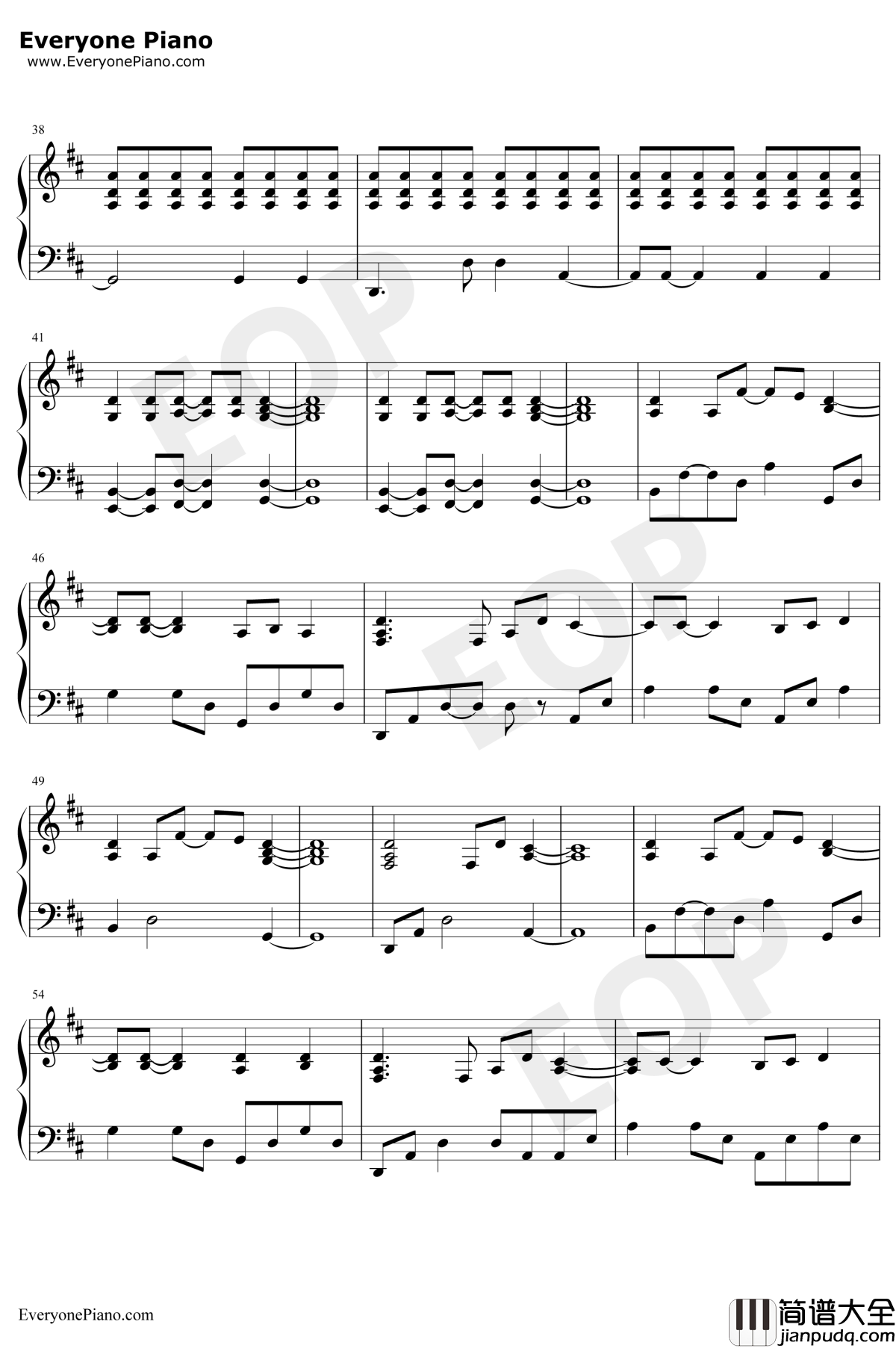 Dying_in_LA钢琴谱_Panic!_at_the_Disco