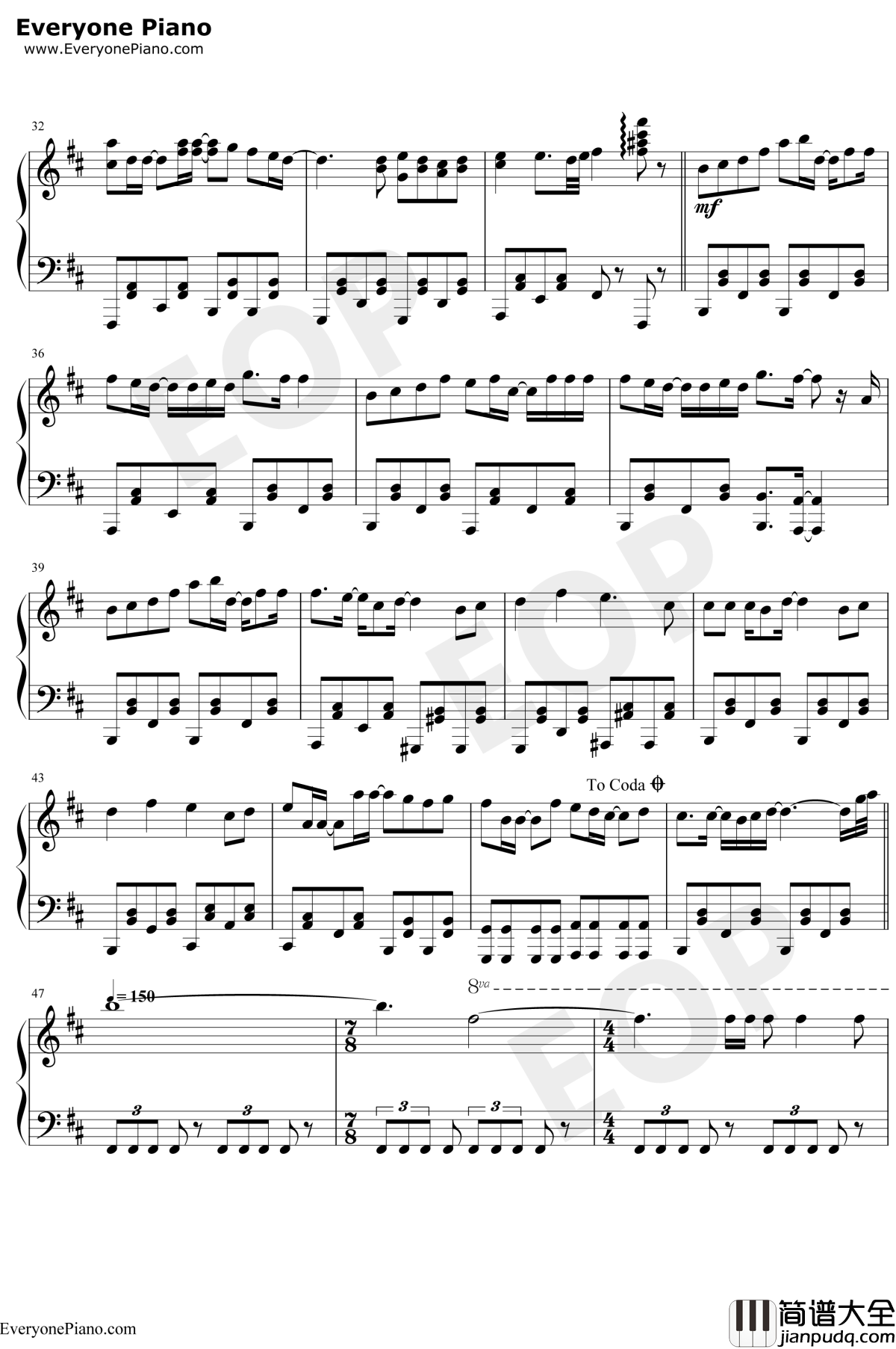 初音ミクの戸惑钢琴谱_初音未来