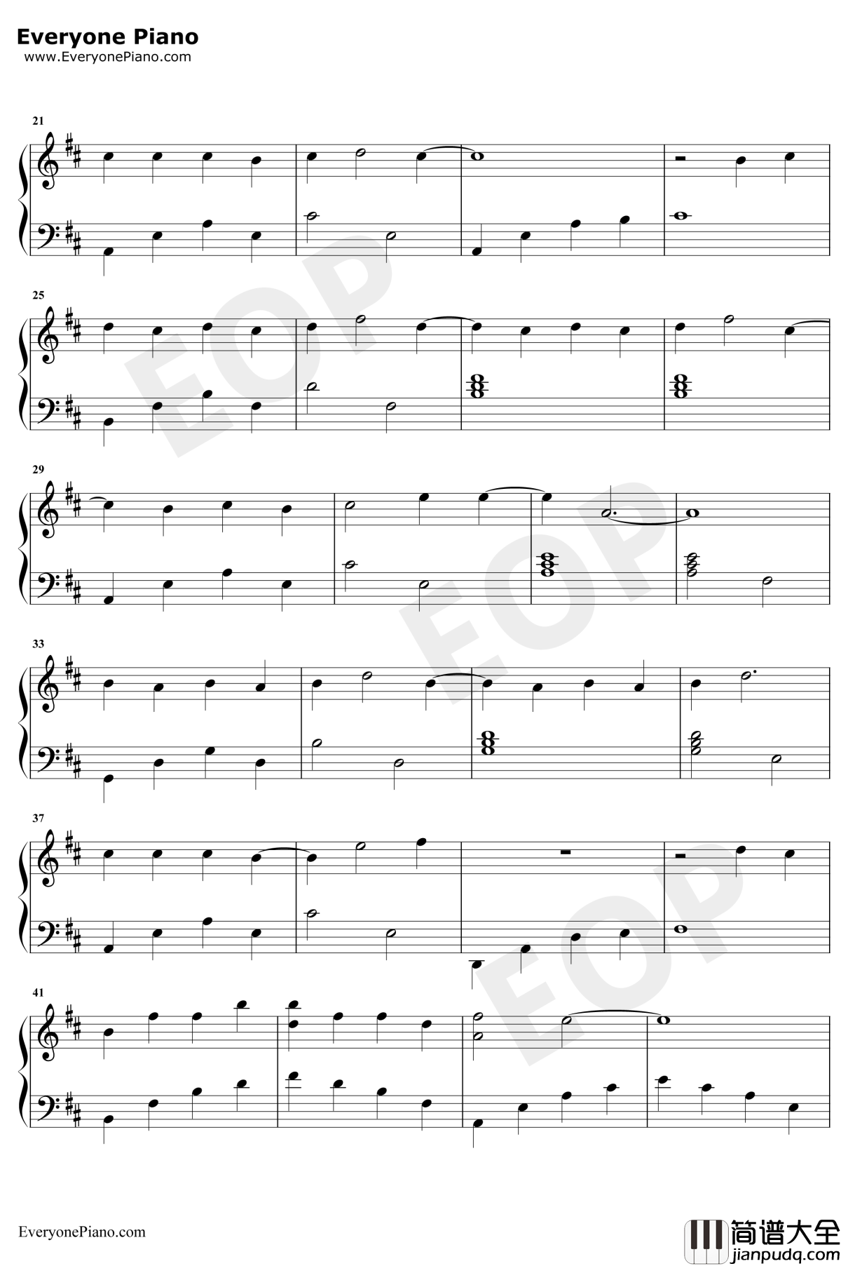 双世恋人钢琴谱_贺敬轩_双世宠妃Ⅱ插曲