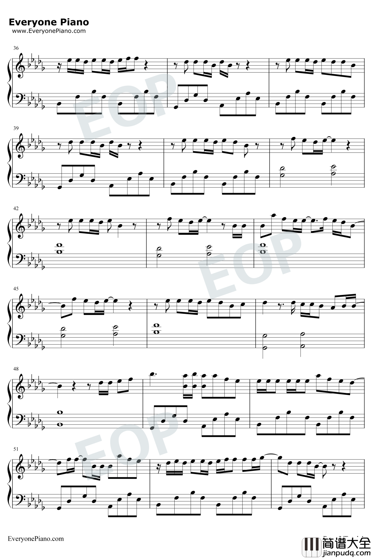 That_Girl_钢琴谱_Olly_Murs