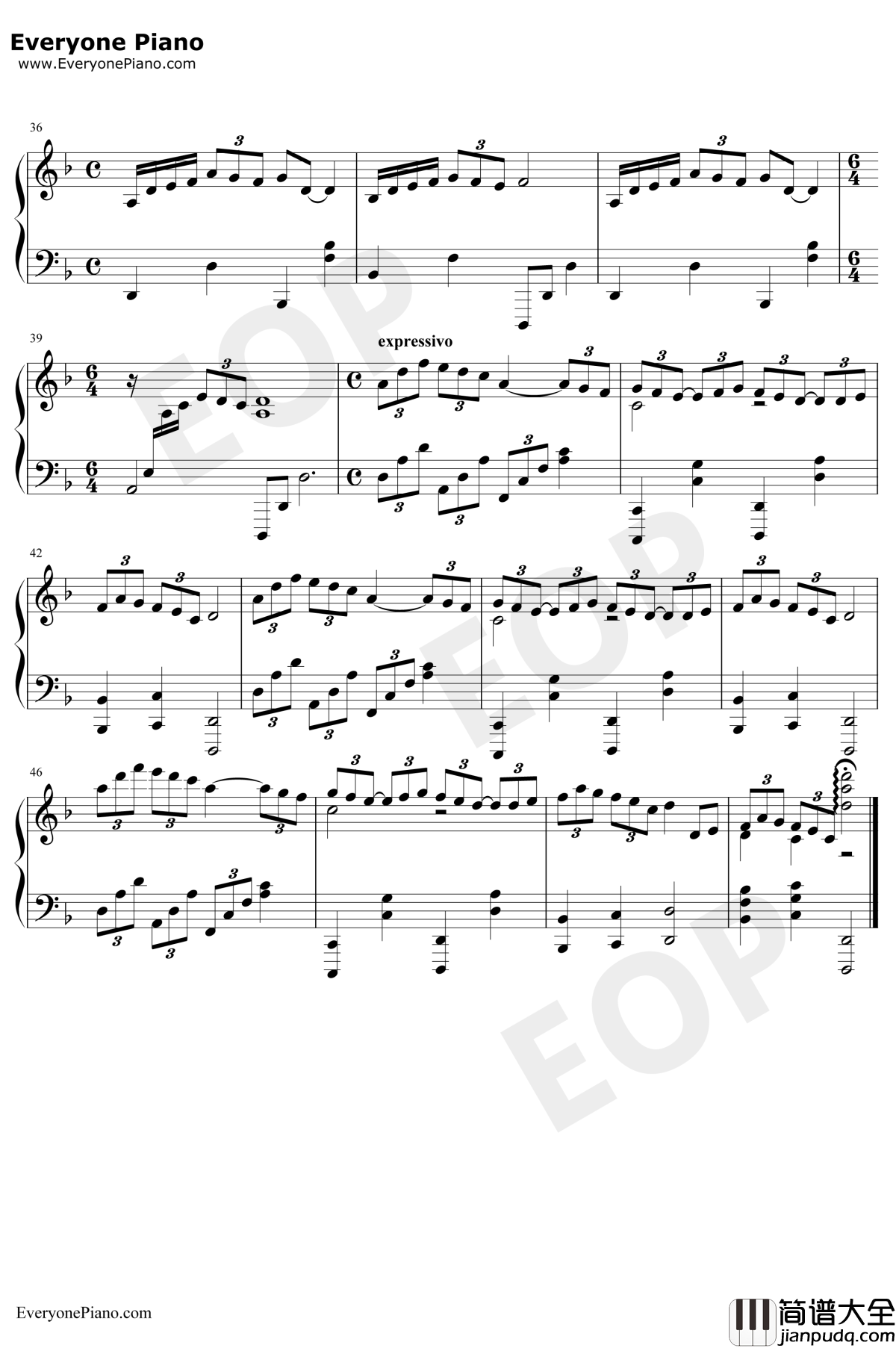 Atlantico钢琴谱_Roberto_Cacciapaglia