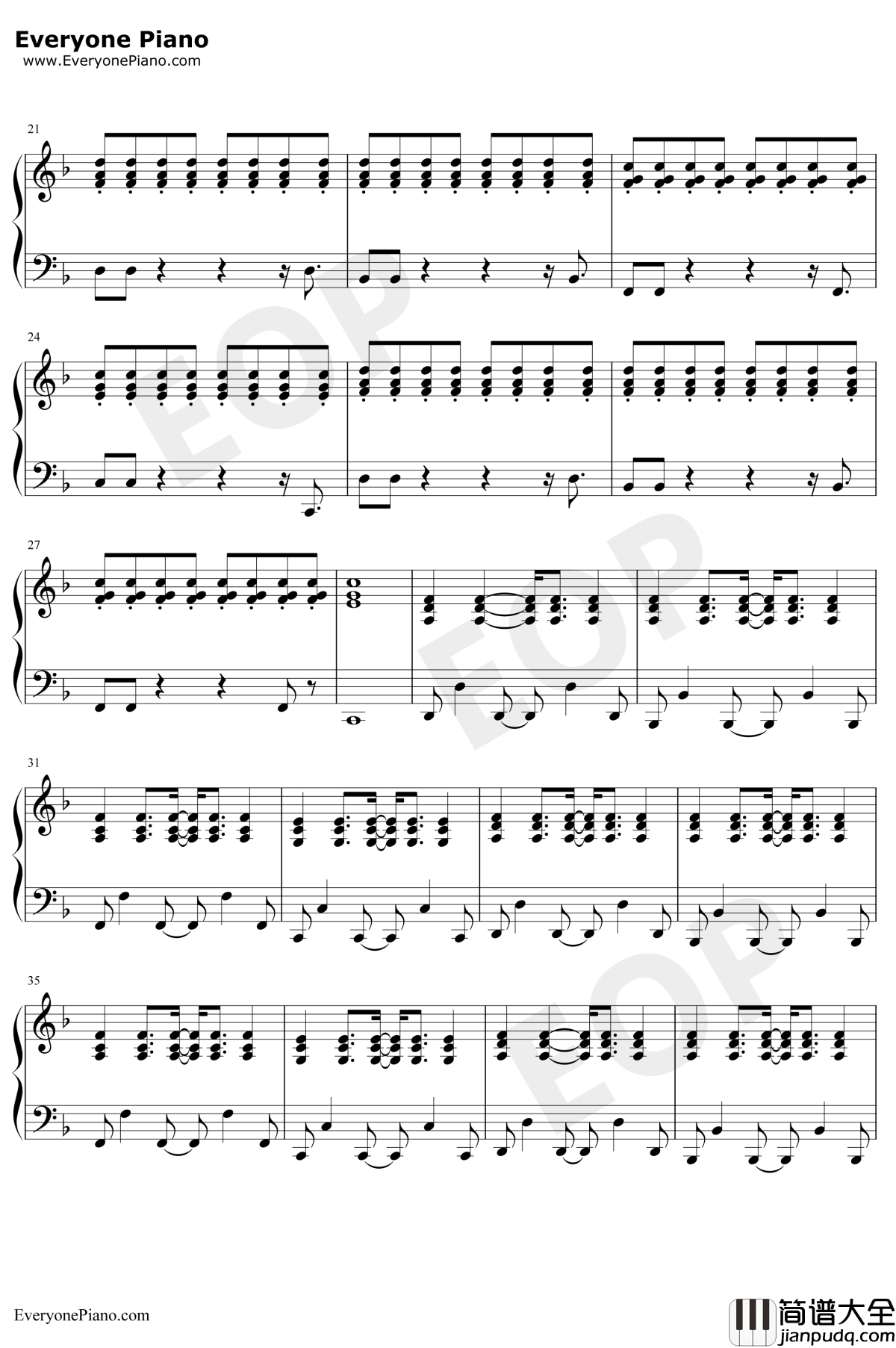 飘向北方钢琴谱_邓紫棋_弹唱版