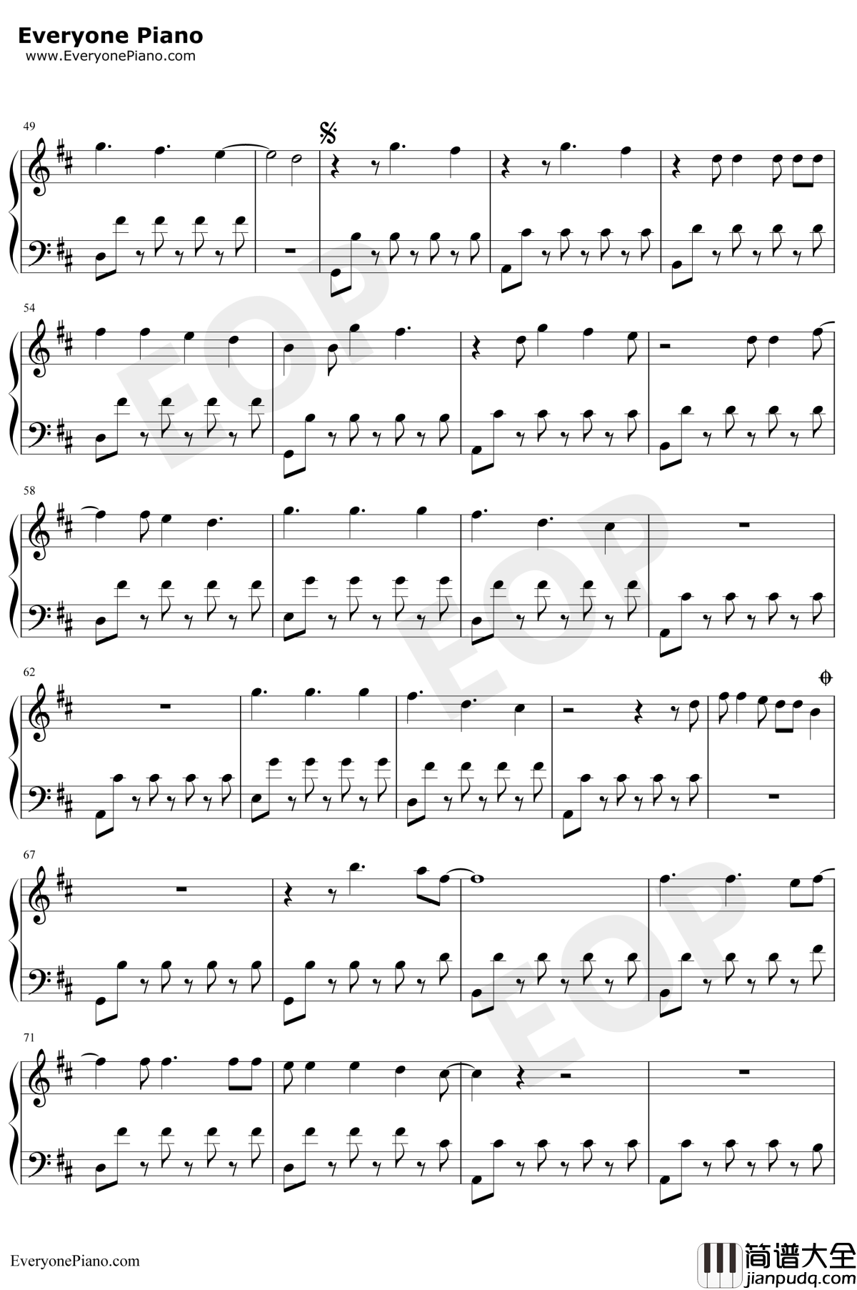 Waves钢琴谱_Dean_Lewis