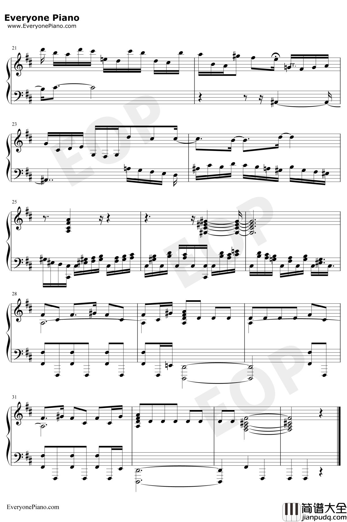 Time_Has_No_Mercy钢琴谱_光田康典