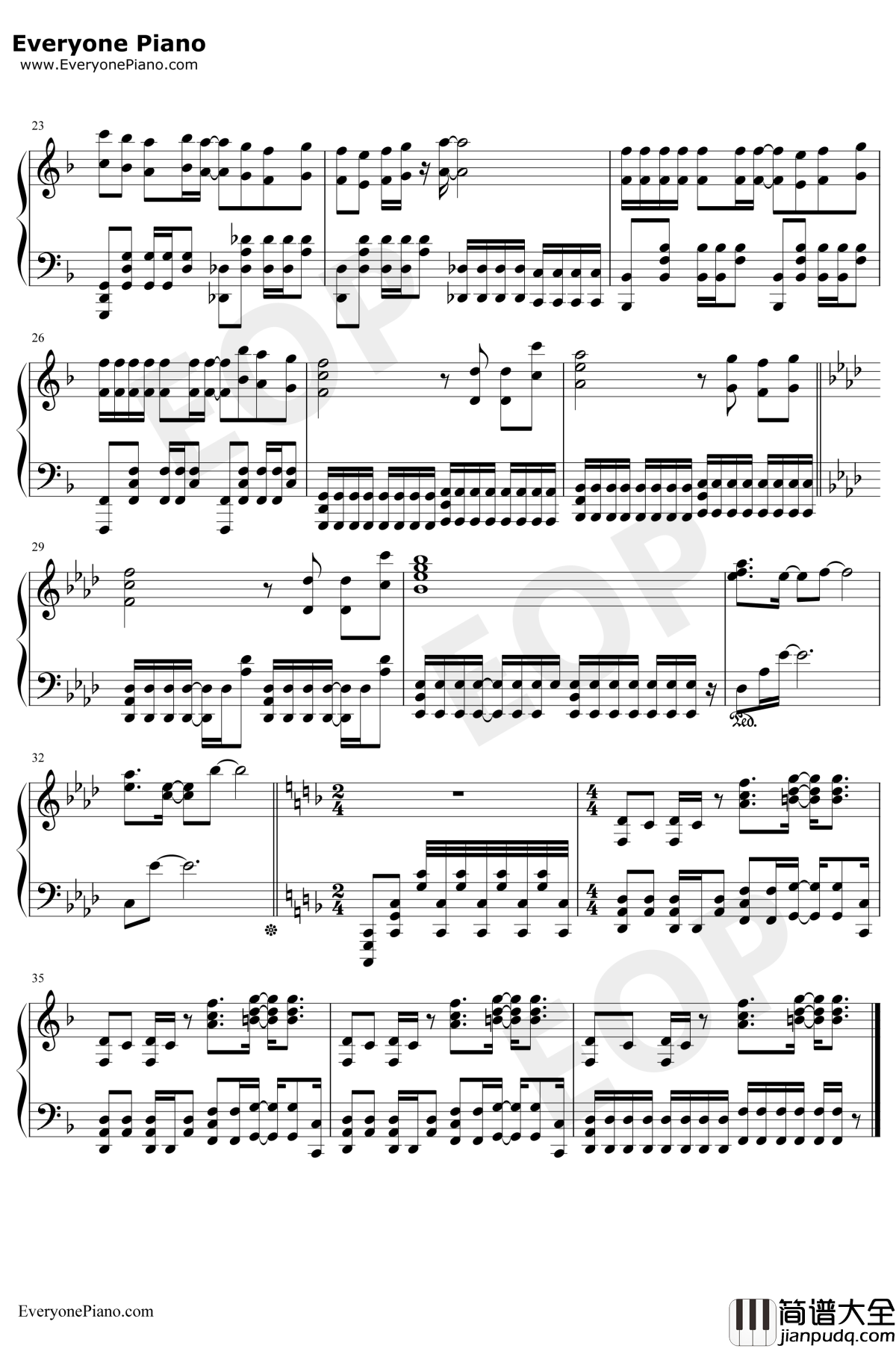 Gravitation钢琴谱_黑崎真音_魔法禁书目录ⅢOP