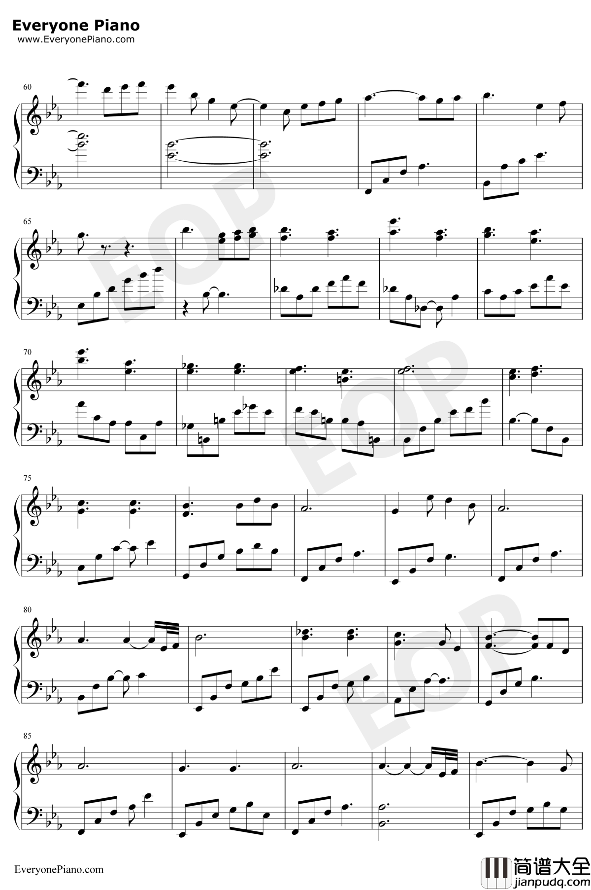 当你老了钢琴谱_莫文蔚_伴奏谱