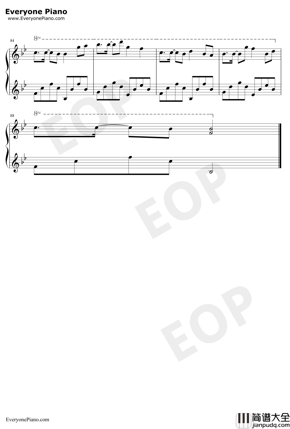 Way_Back_Home钢琴谱_SHAUN_一开口都想恋爱了_抖音神曲