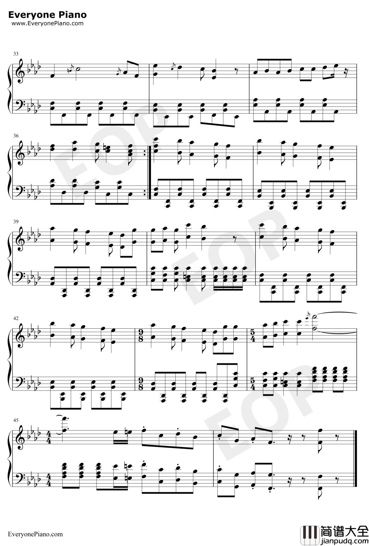 如果有你在钢琴谱_伊织_キミがいれば