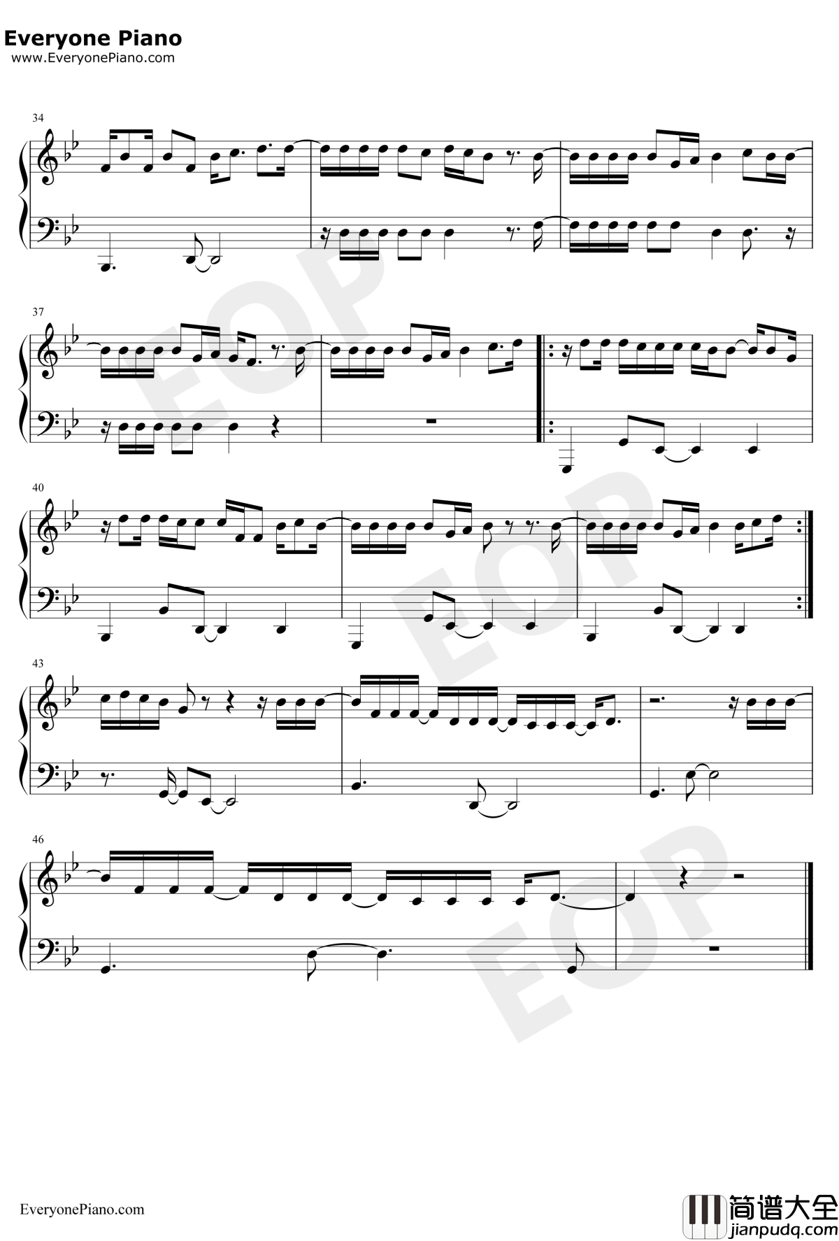 Let_You_Love_Me钢琴谱_RitaOra