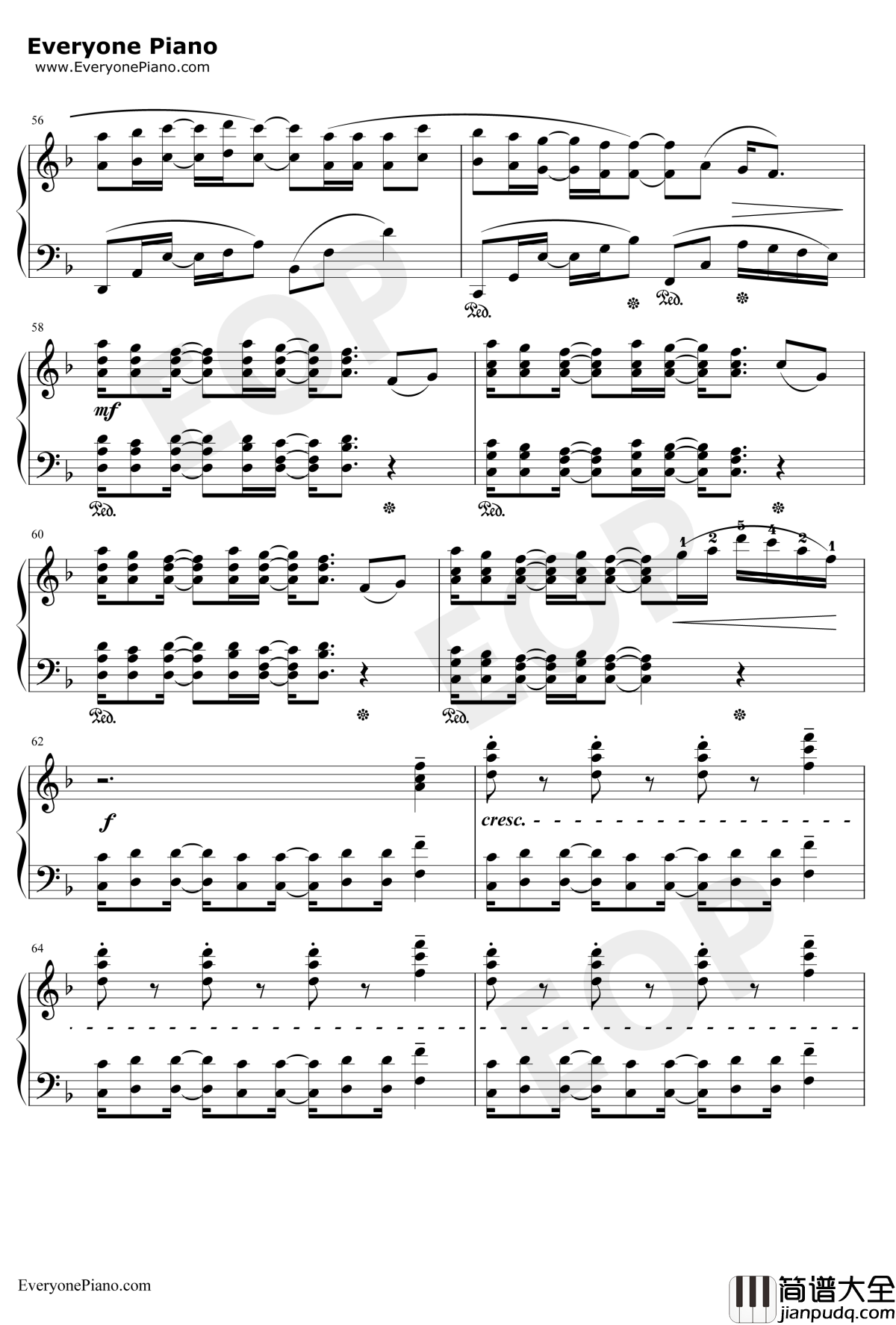 Connecting钢琴谱_初音ミク鏡音レン_Connecting