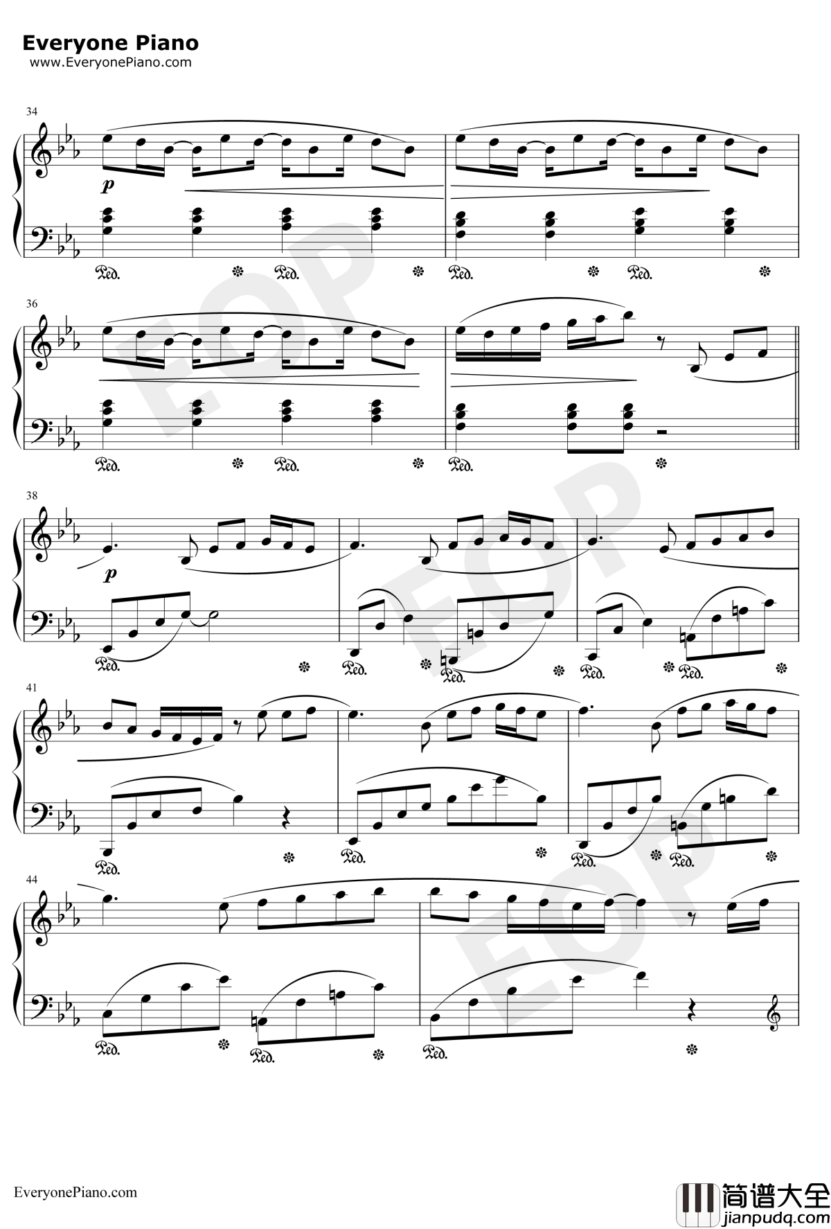 Connecting钢琴谱_初音ミク鏡音レン_Connecting