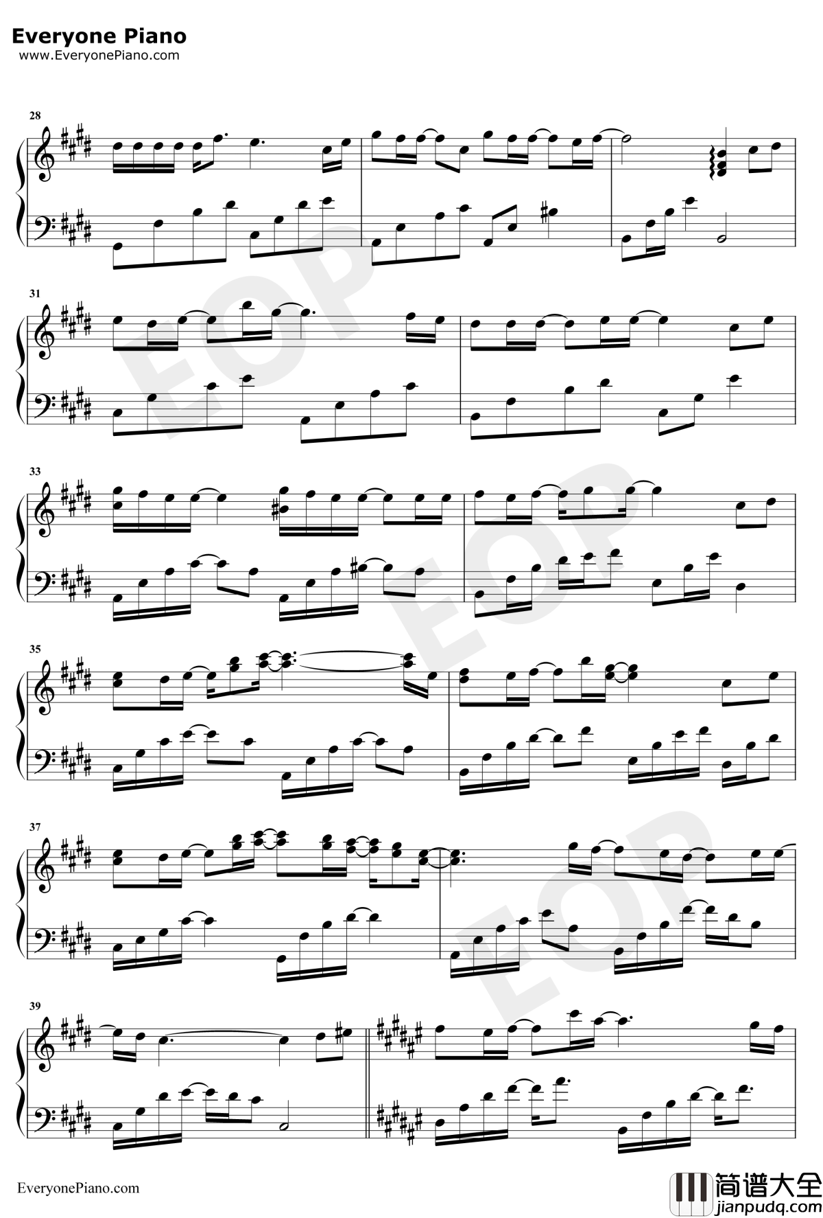 心形宇宙钢琴谱_冯提莫_将夜桑桑人物主题曲