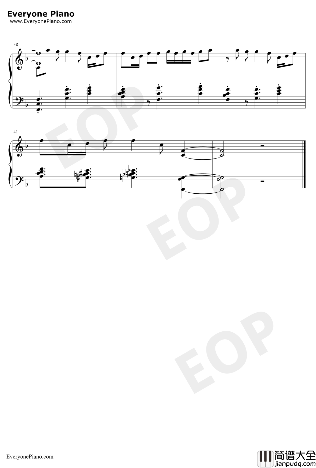 一花依世界钢琴谱_洛天依