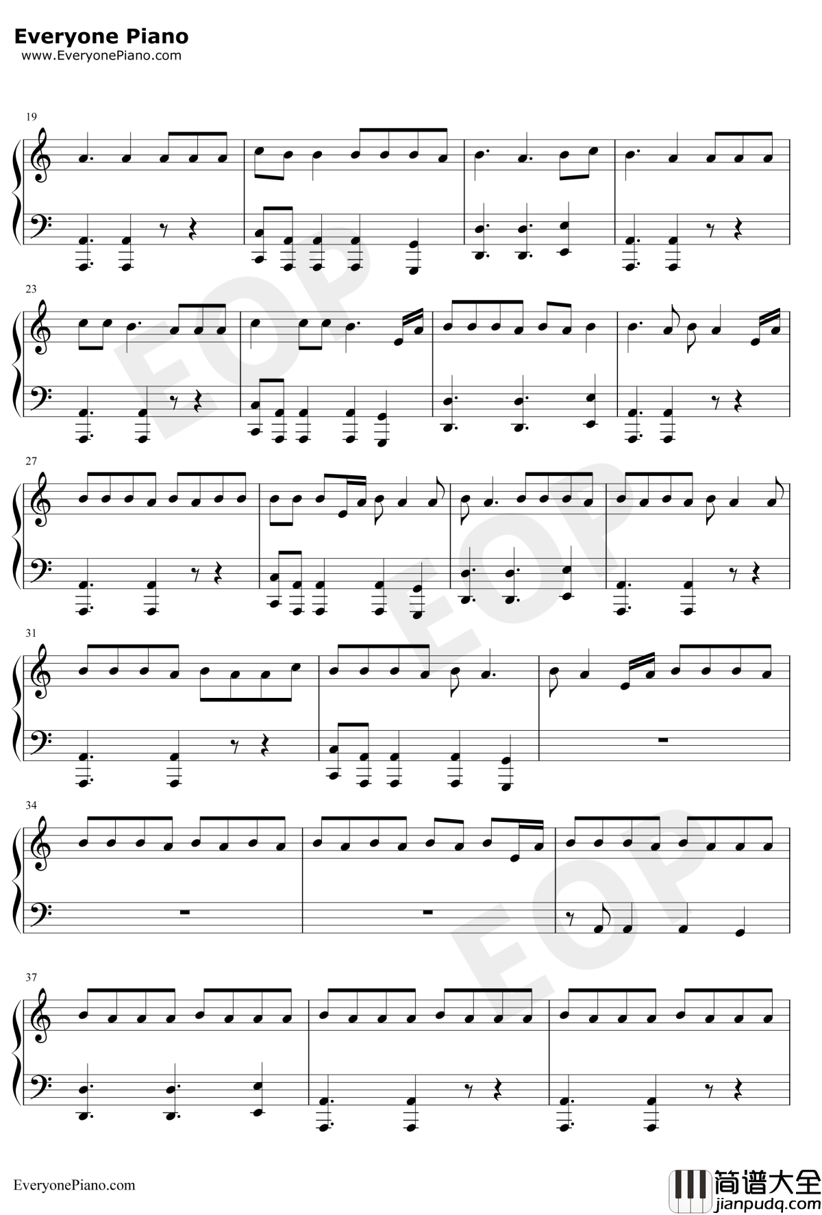 Lane_Boy钢琴谱_Twenty_One_Pilots