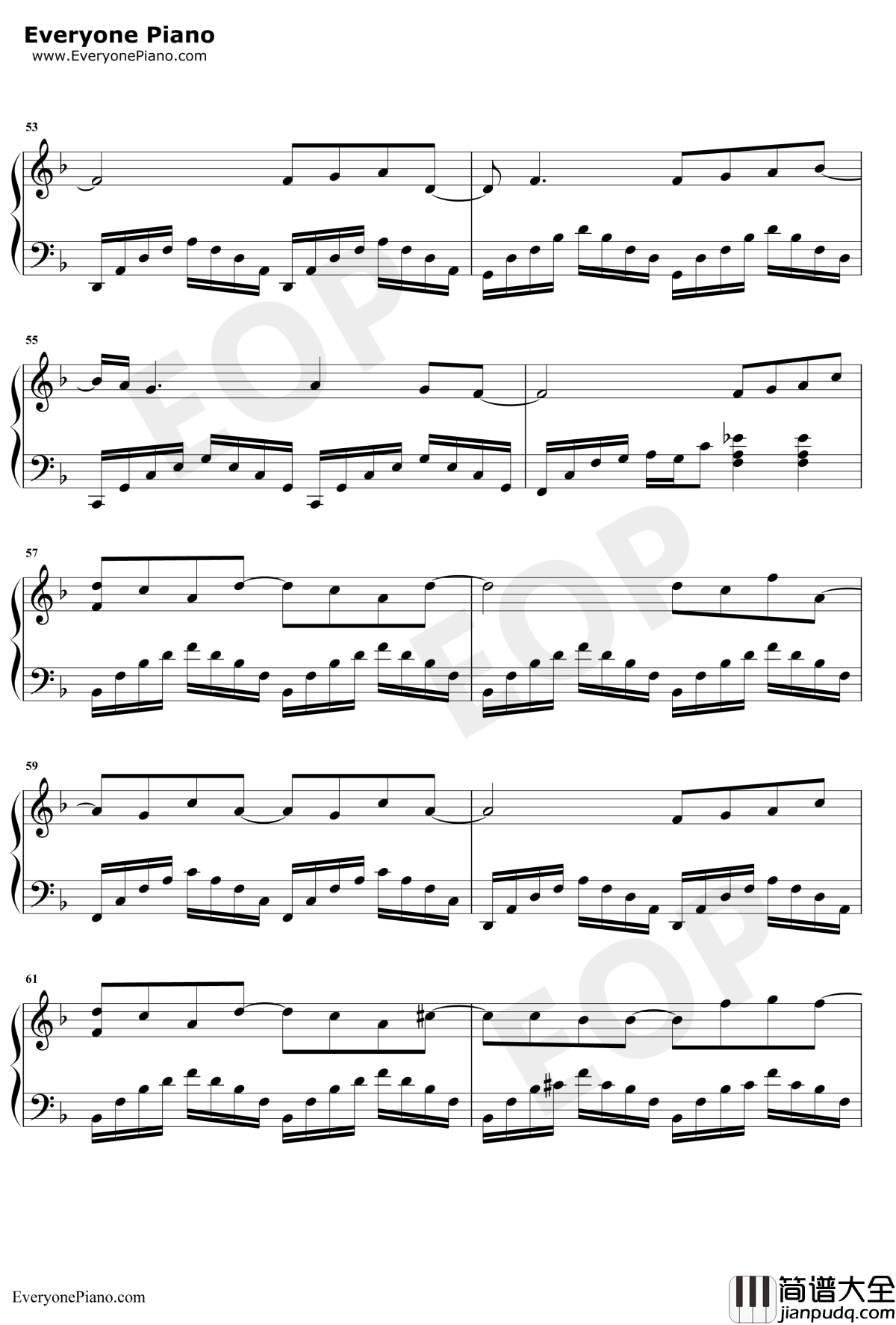 水星记钢琴谱_郭顶_独奏谱