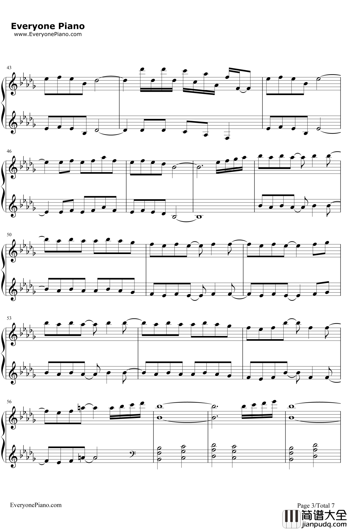 Merry_Christmas_Mr.Lawrence钢琴谱_HikaruUtada_FYI_圣诞歌曲