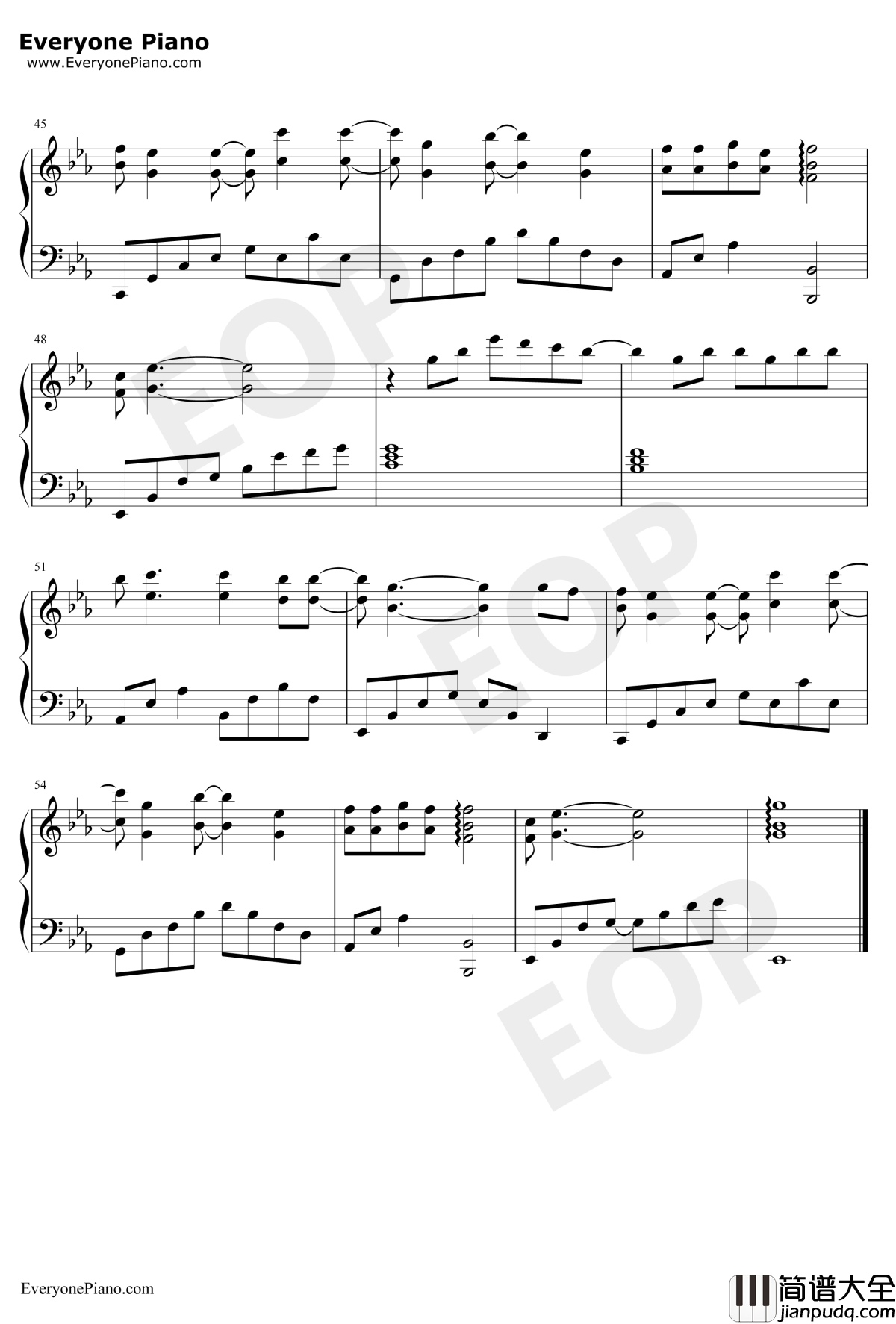 别再闹了钢琴谱_毛不易_来电狂响暖冬主题曲