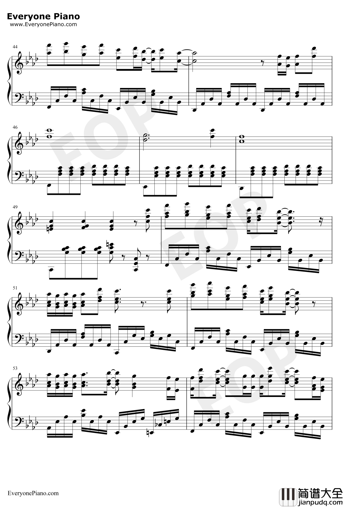 狐狸钢琴谱_薛之谦_二代妖精之今生有幸推广曲