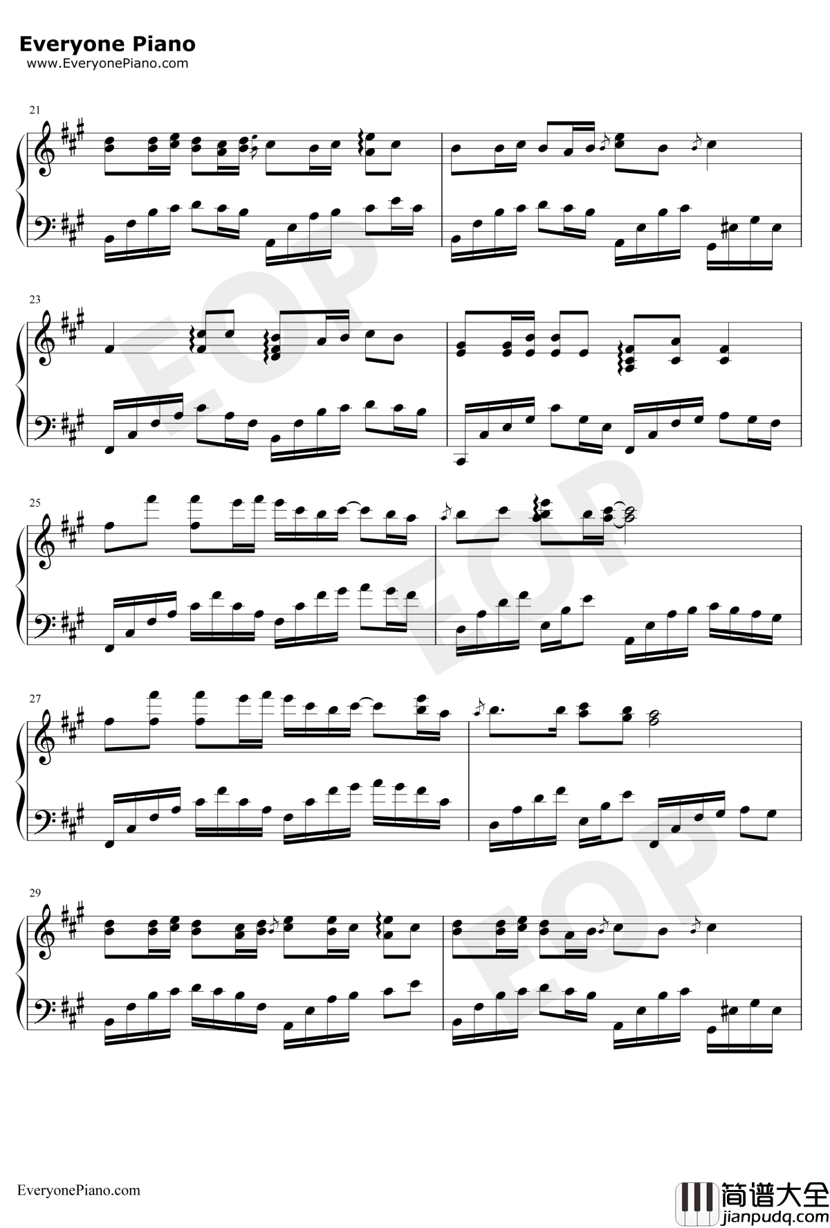 天涯钢琴谱_任贤齐_笑傲江湖片尾曲